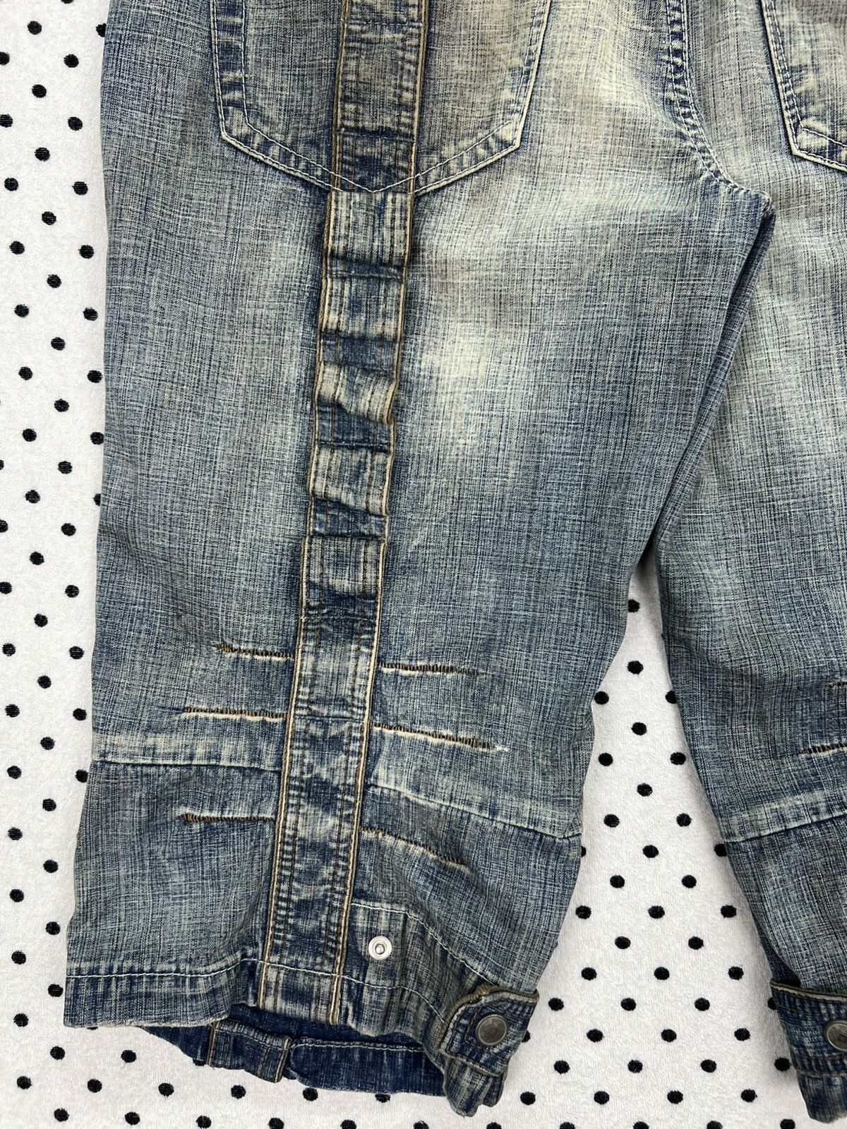 Marithe + Francois Girbaud Marithe Francois Girbaud Distressed Bondage Denim Shorts Size US 34 / EU 50 - 11 Thumbnail