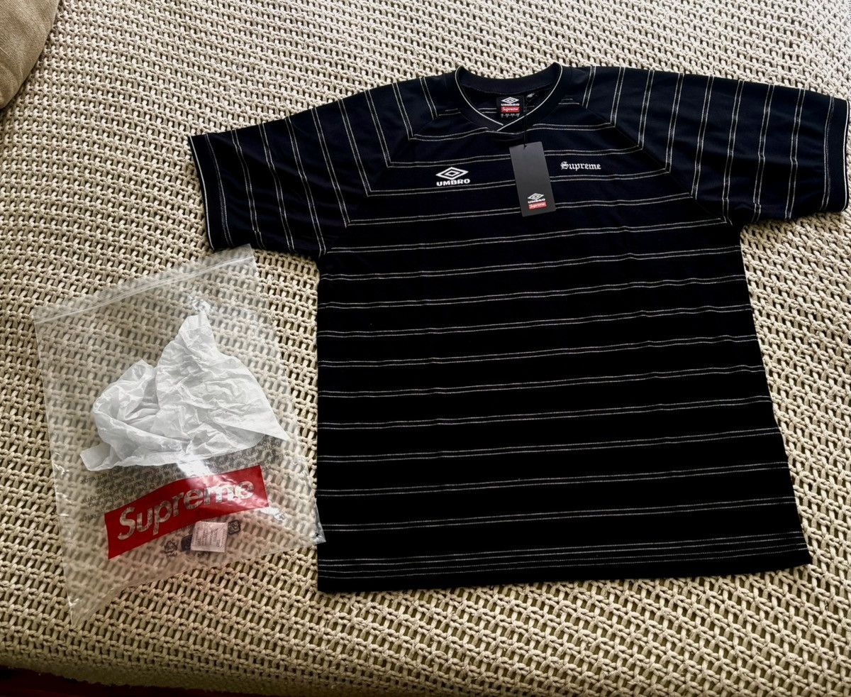Supreme × Umbro Supreme®/Umbro® Stripe Soccer Jersey | Grailed
