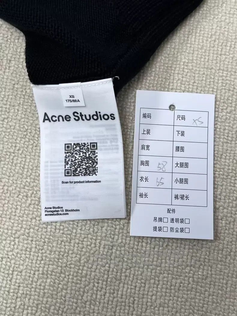 Acne Studios Acne Studios Solid color casual bow-knot embroidered knit Size US XS / EU 42 / 0 - 4 Thumbnail