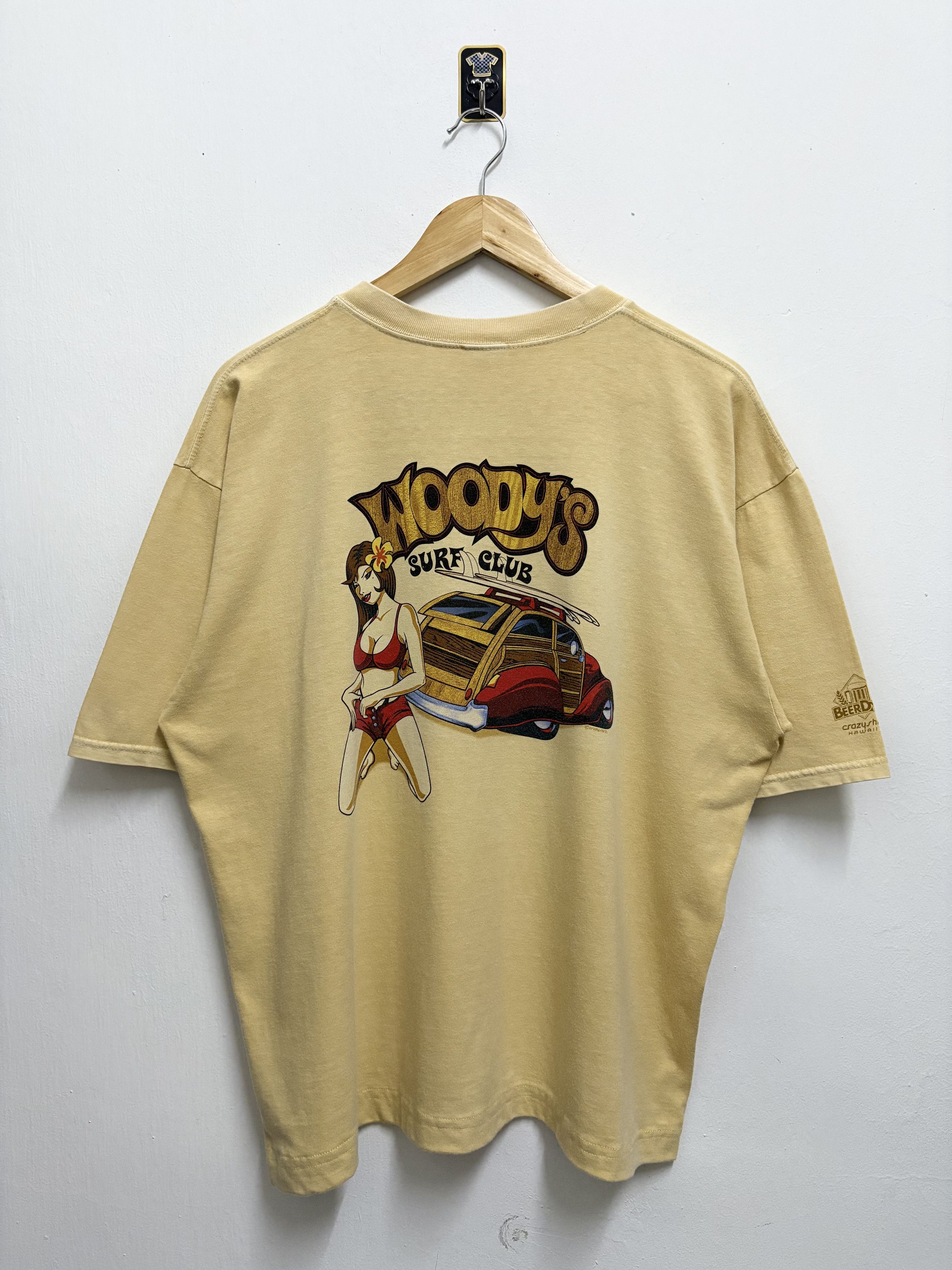 2000's Crazy Shirts Woody Surf Club Hawaii Boxy T-Shirt