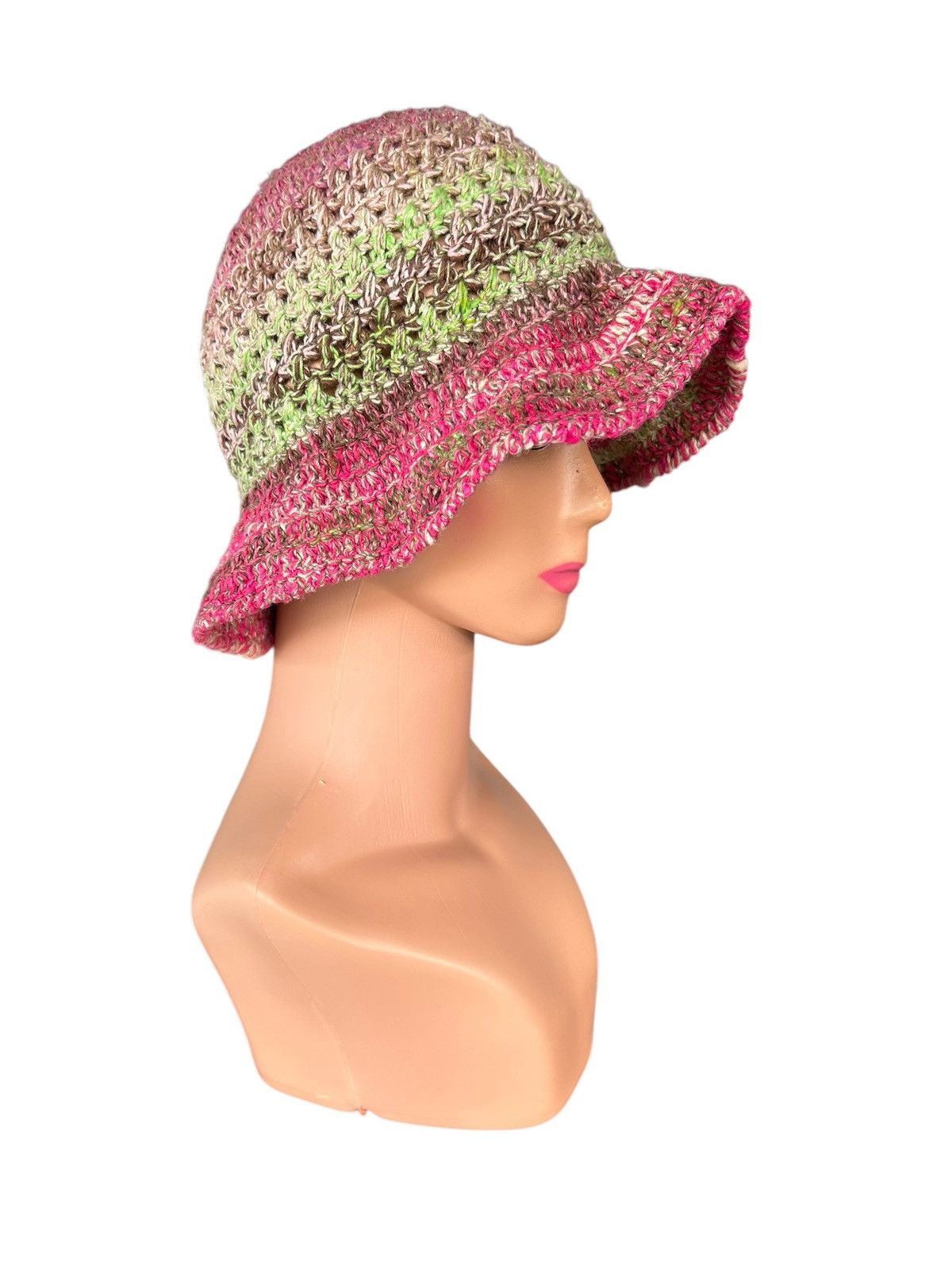 Japanese Brand × Kapital × Vintage Crochet Knitted handmade Bucket Hats Size ONE SIZE - 6 Thumbnail