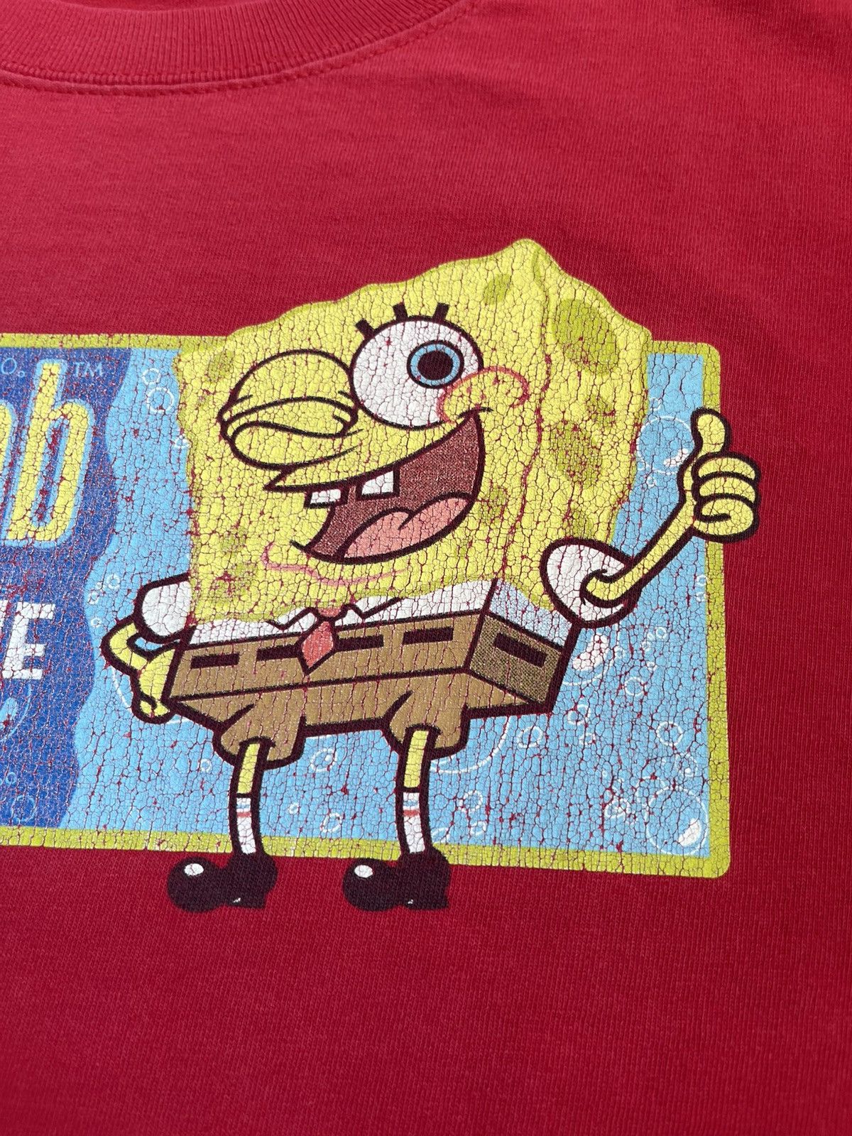 Nickelodeon Vintage 2002 SpongeBob "Bringing The Patty To You" Tee Size US XL / EU 56 / 4 - 4 Thumbnail