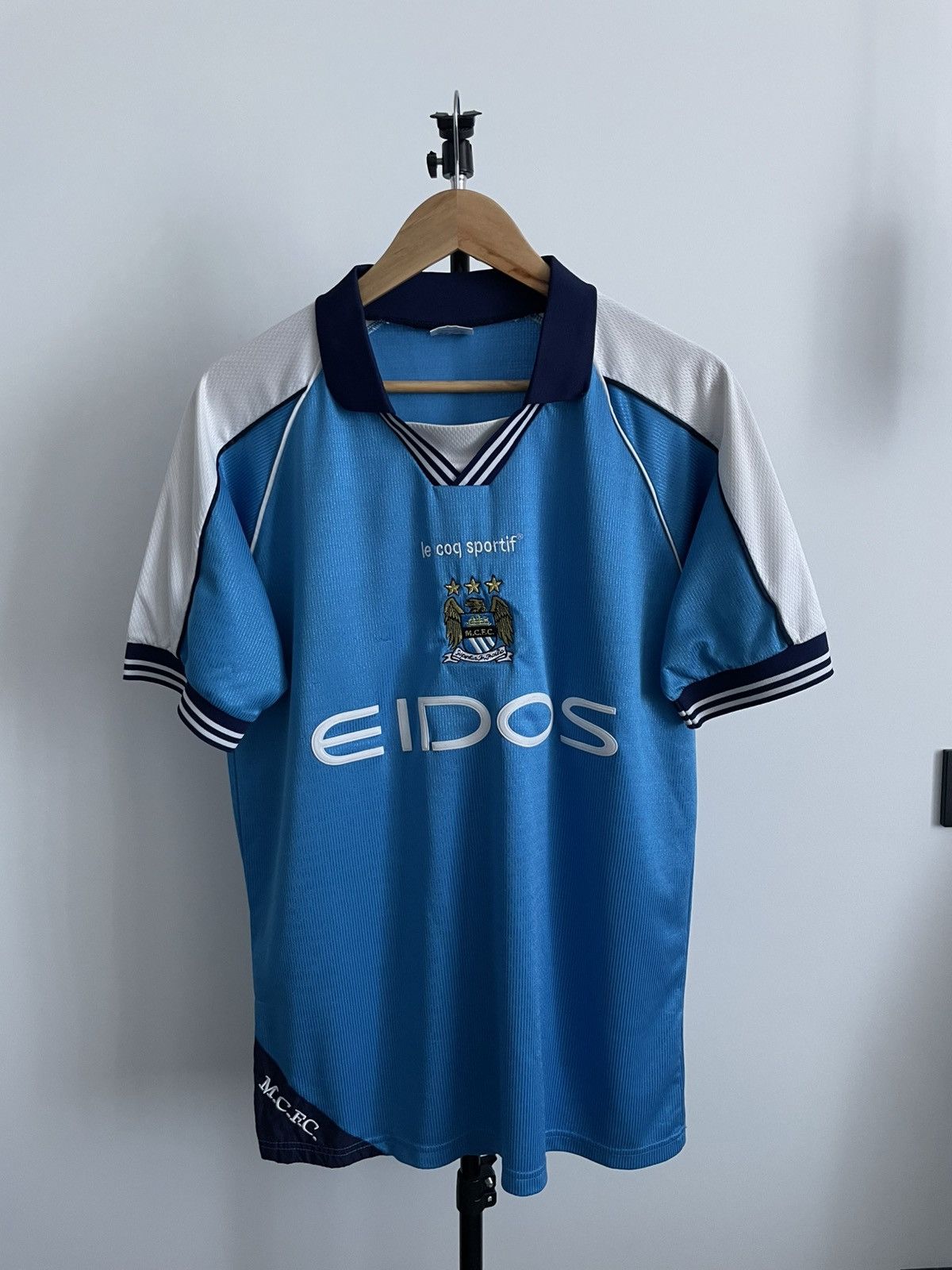 Le Coq Sportif Vintage Le Coq Sportif Manchester City 1999/2001 Jersey Size US M / EU 48-50 / 2 - 1 Thumbnail