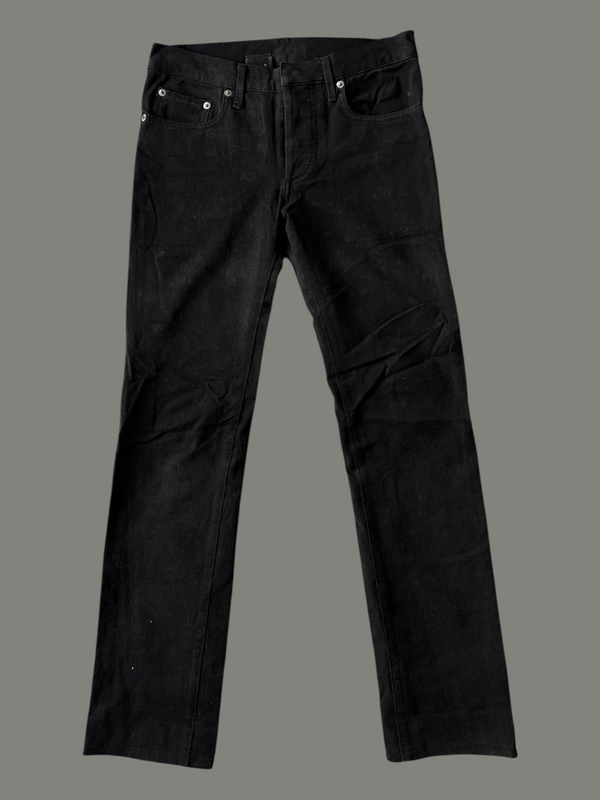 Dior Homme Hedi Slimane Goth Super Black Skinny Pants Jeans