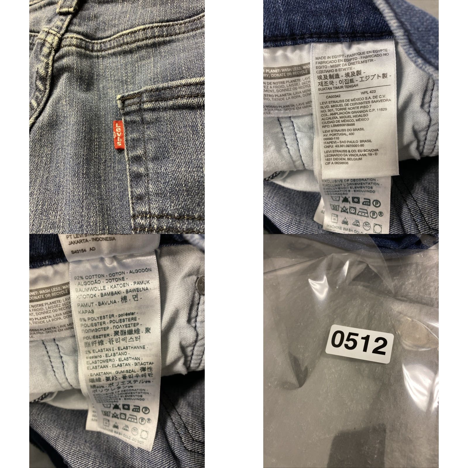 Levi's Levis 502 Men's Blue Jeans 34x29 STRETCH /0512 Size US 34 / EU 50 - 8 Thumbnail