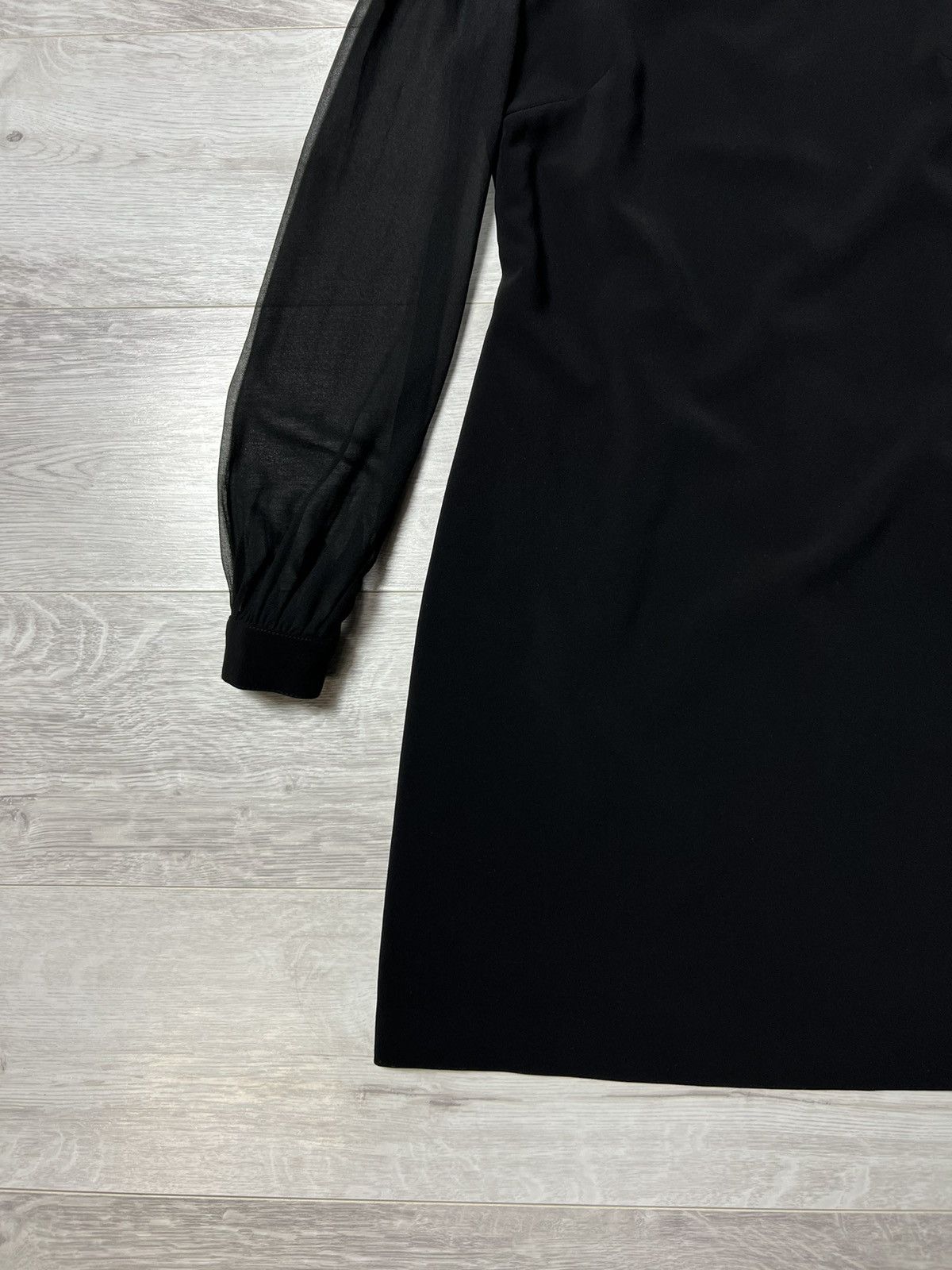 Miu Miu Rare MIU MIU Dress With Flowers On The Collar & Mesh Sleeves Size M / US 6-8 / IT 42-44 - 8 Thumbnail