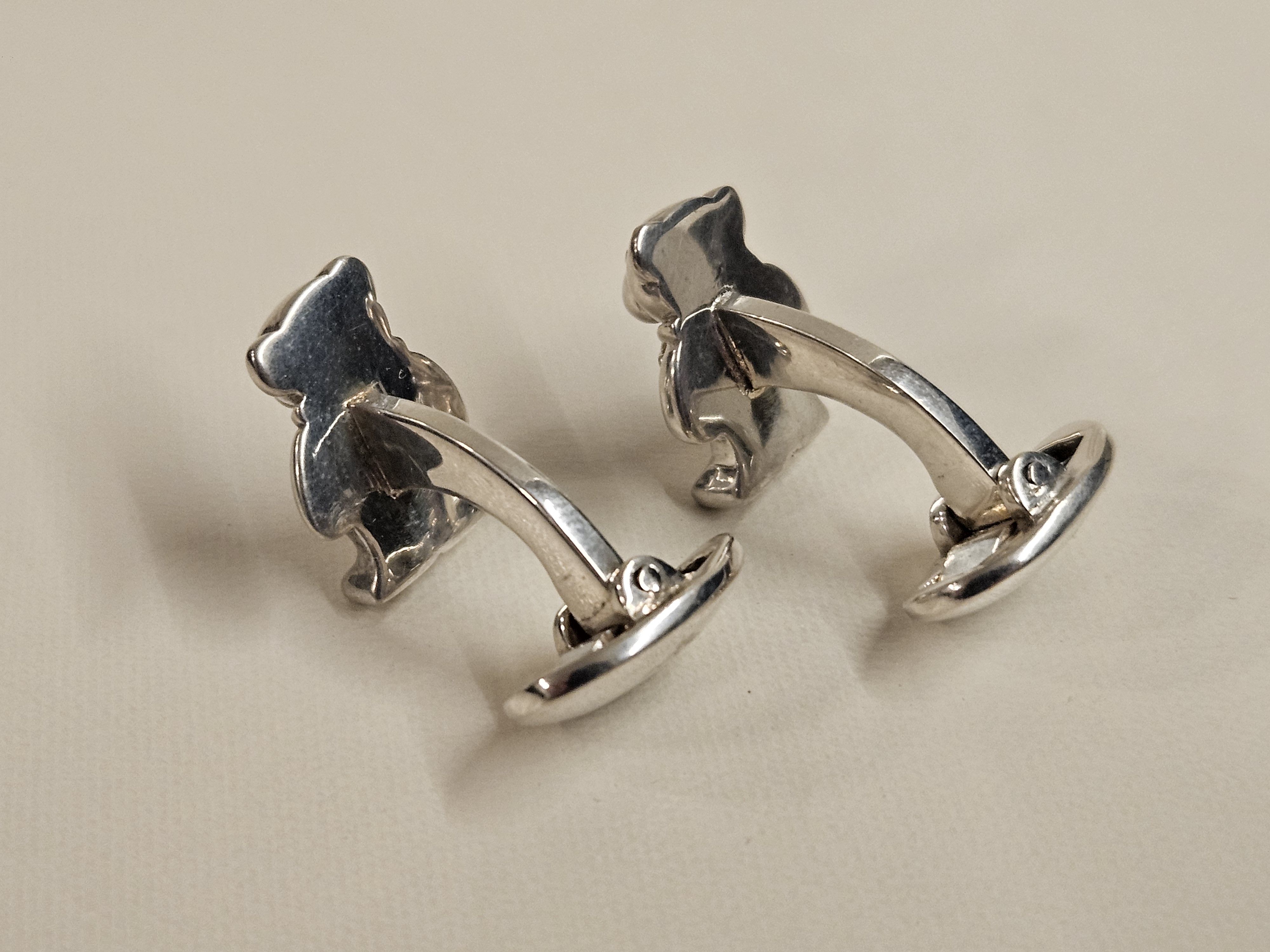 Thom Browne Thom Browne Black Fleece Teddy Bear 925 Cufflinks Size ONE SIZE - 11 Thumbnail