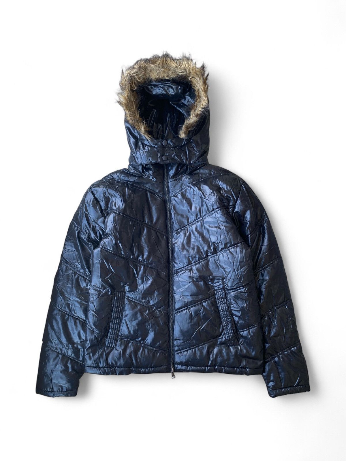 Black Baccara Fur Jacket Down Puffer IfSixWasNine LGB Style
