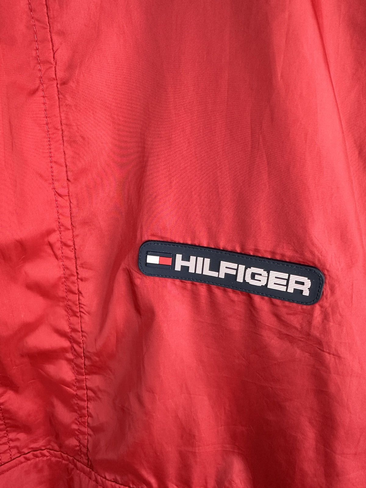Tommy Hilfiger Vintage 90s Tommy Hilfiger double sided red jacket Size US L / EU 52-54 / 3 - 8 Thumbnail