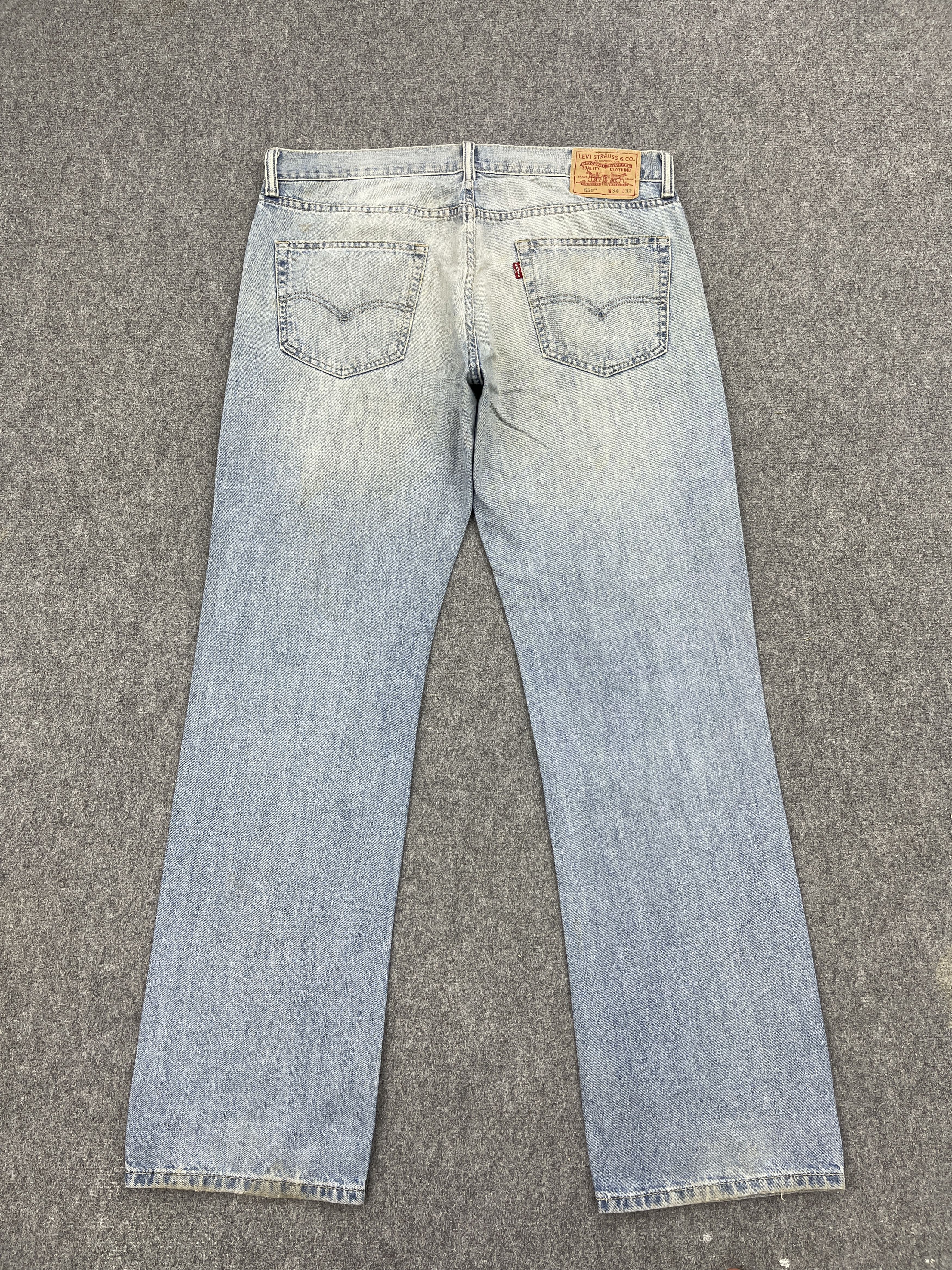 Levi's × Vintage Relaxed Straight Vintage Levis 559 Faded Blue Jeans DP2494 Size US 36 / EU 52 - 3 Thumbnail