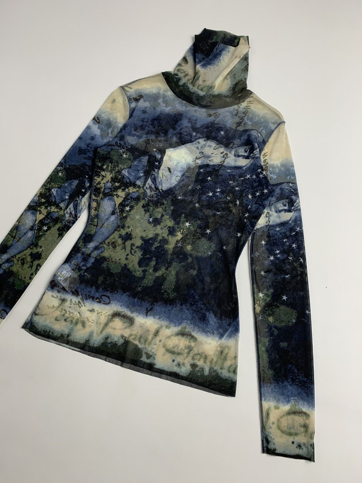Jean Paul Gaultier Jean Paul Gaultier Femme Mesh Top Star Map Print Size M / US 6-8 / IT 42-44 - 17 Thumbnail