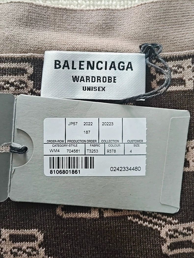 Balenciaga Balenciaga Balenciaga Logo Knitted Cardigan Sweater-2506 Size US M / EU 48-50 / 2 - 4 Thumbnail