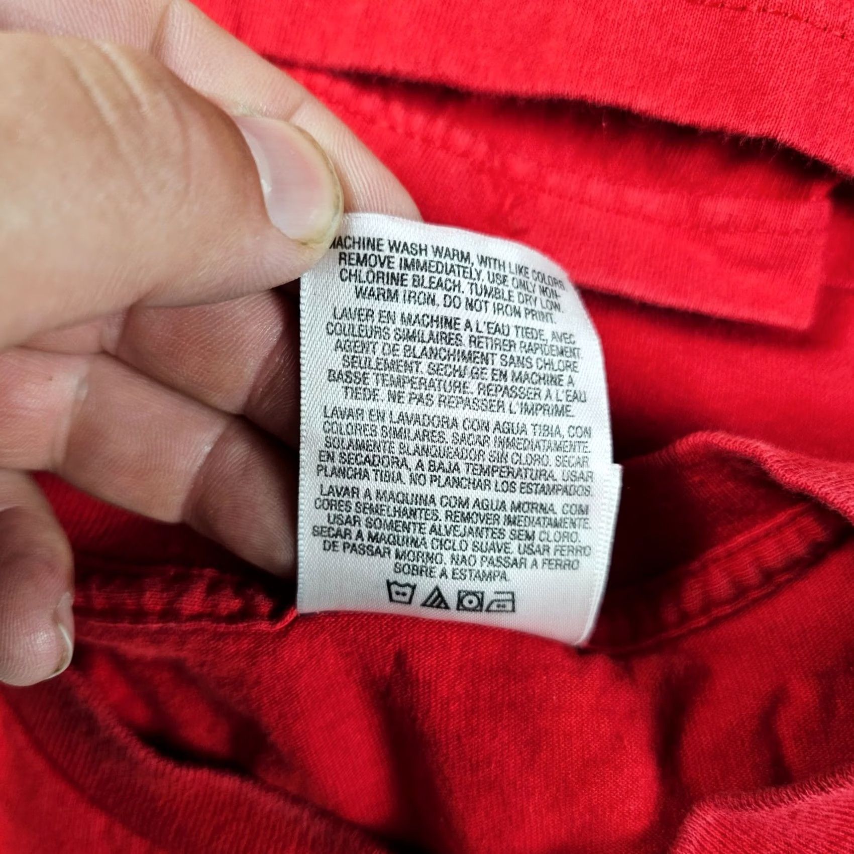 Adidas VINTAGE Adidas Shirt Mens Large Red USA Made Big Logo Graphic Faded 90s Y2K Size US L / EU 52-54 / 3 - 6 Thumbnail