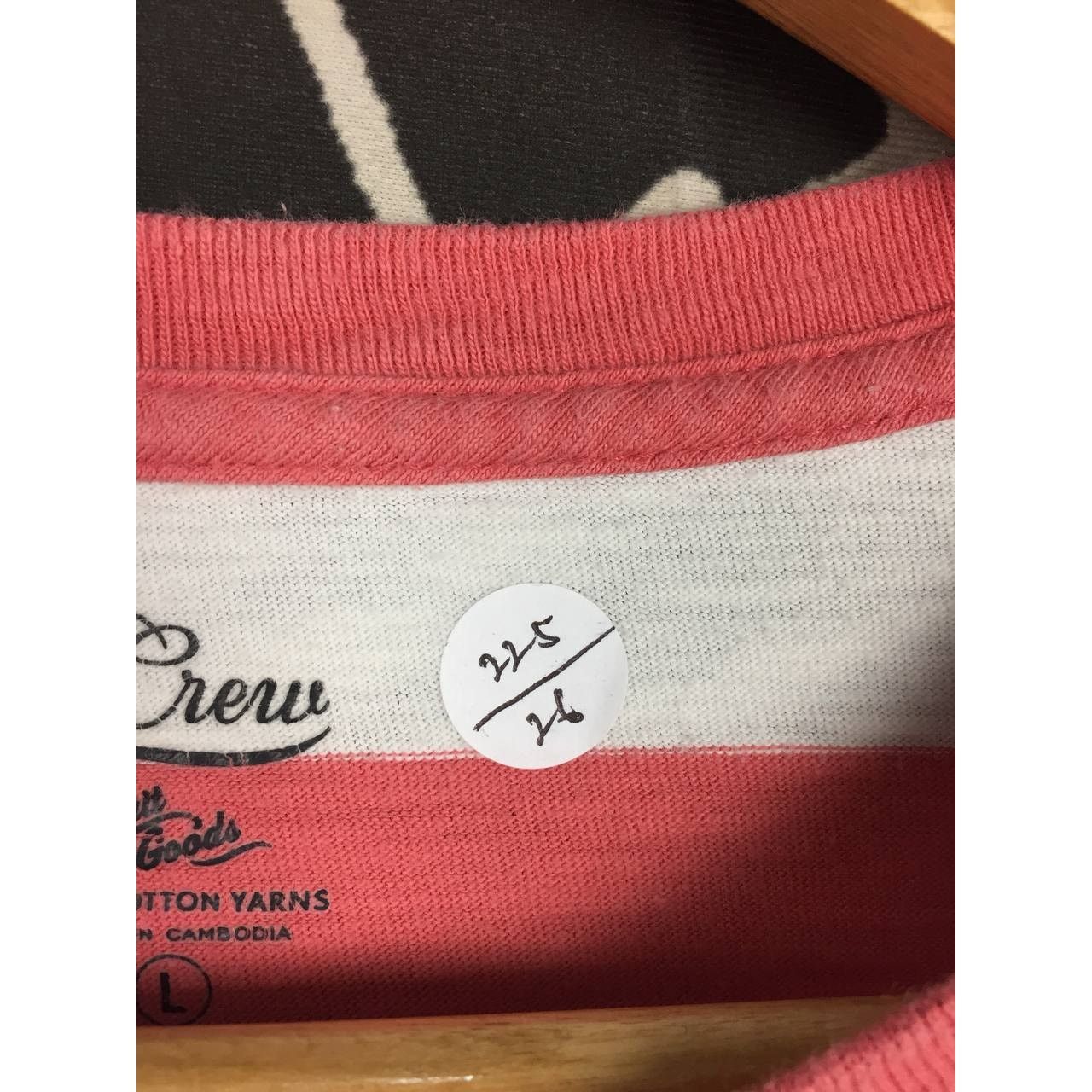 J.Crew J.Crew Slub Cotton Yarns Striped Essential Pocket Tee Size L Size US L / EU 52-54 / 3 - 14 Thumbnail