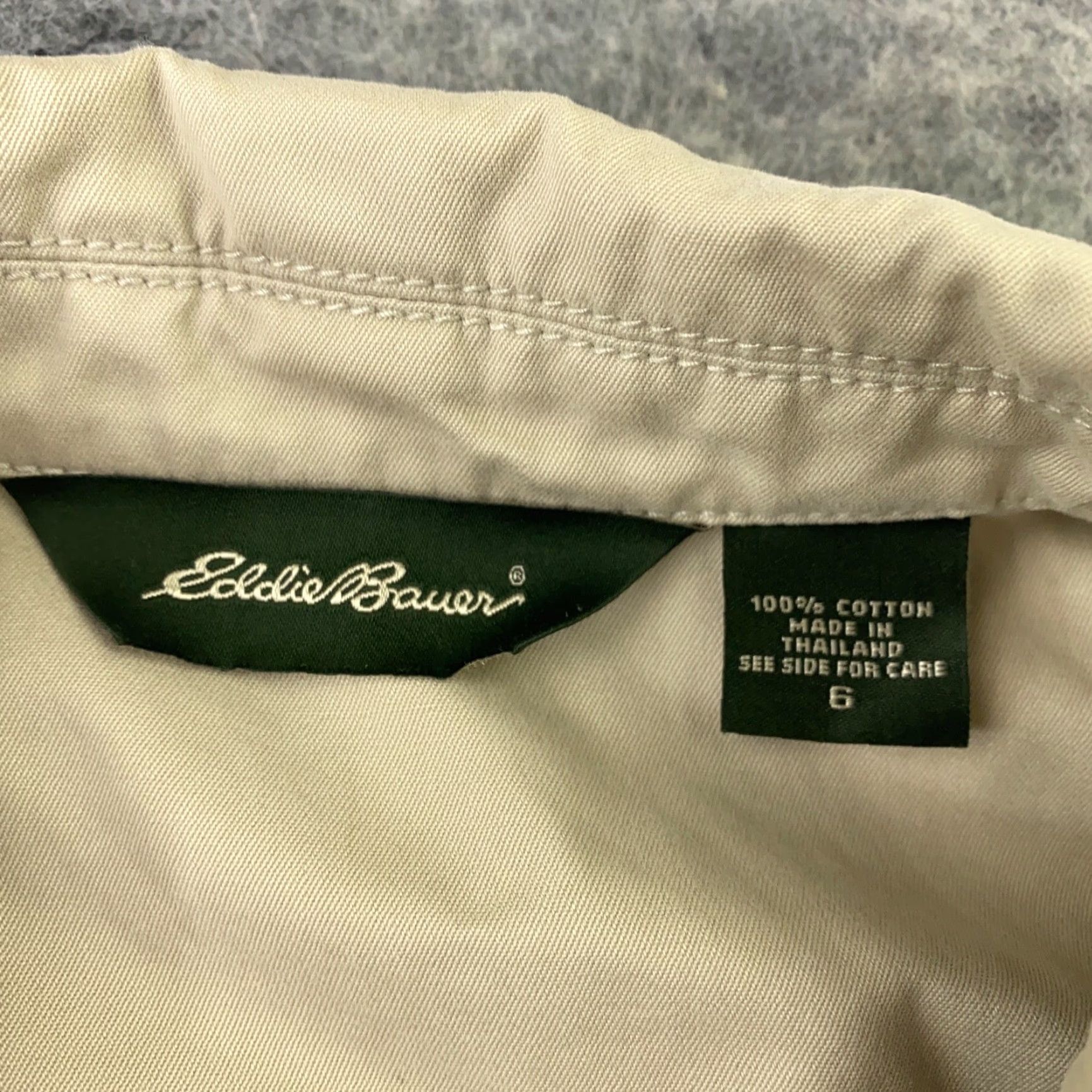 Eddie Bauer Vintage Eddie Bauer Women's Jacket Cotton Twill Size 6 Beige Casual Formal Outerwear Size M / US 6-8 / IT 42-44 - 5 Thumbnail