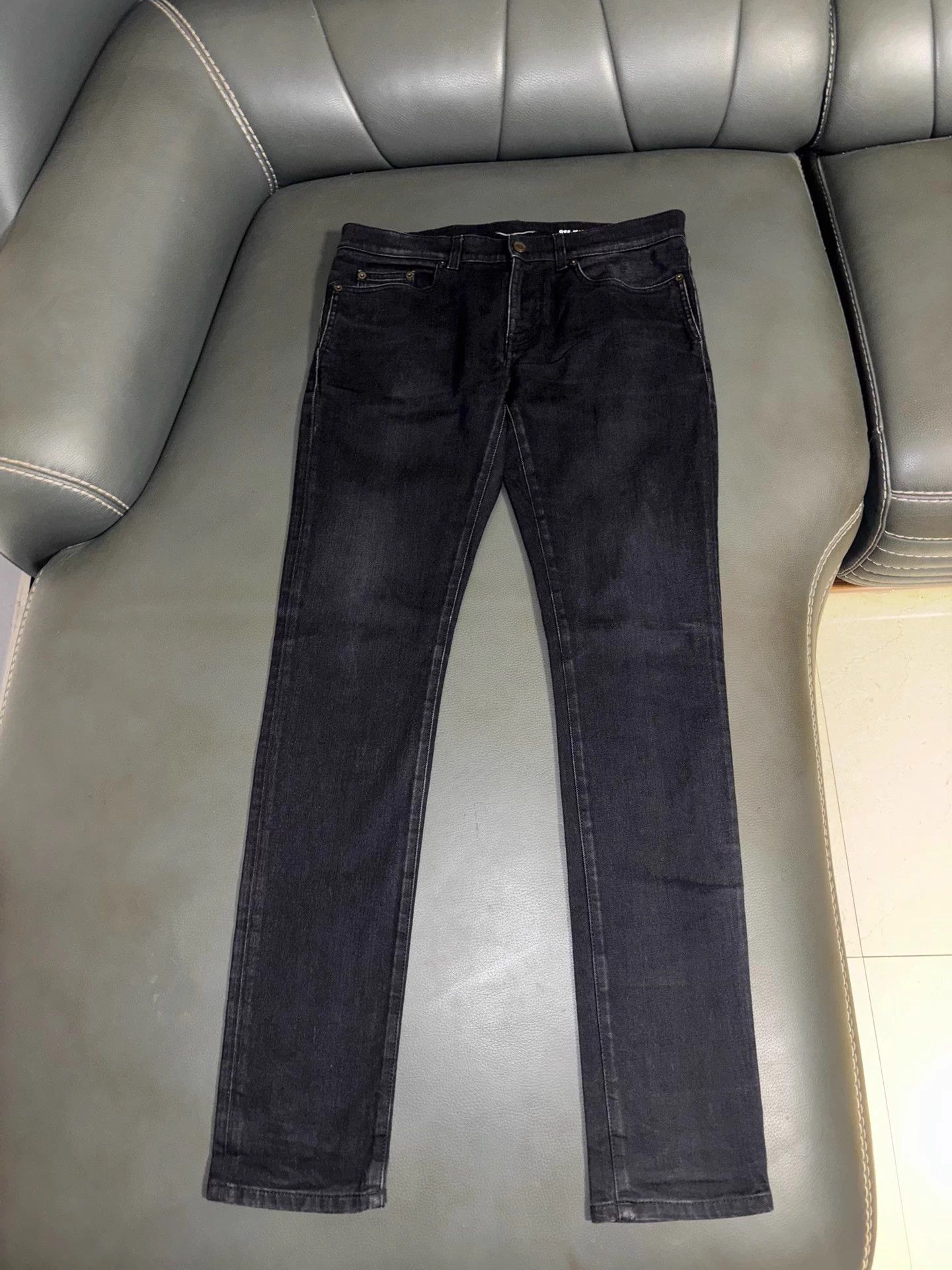 SLP 2022FW Black/Gray Distressed pants32