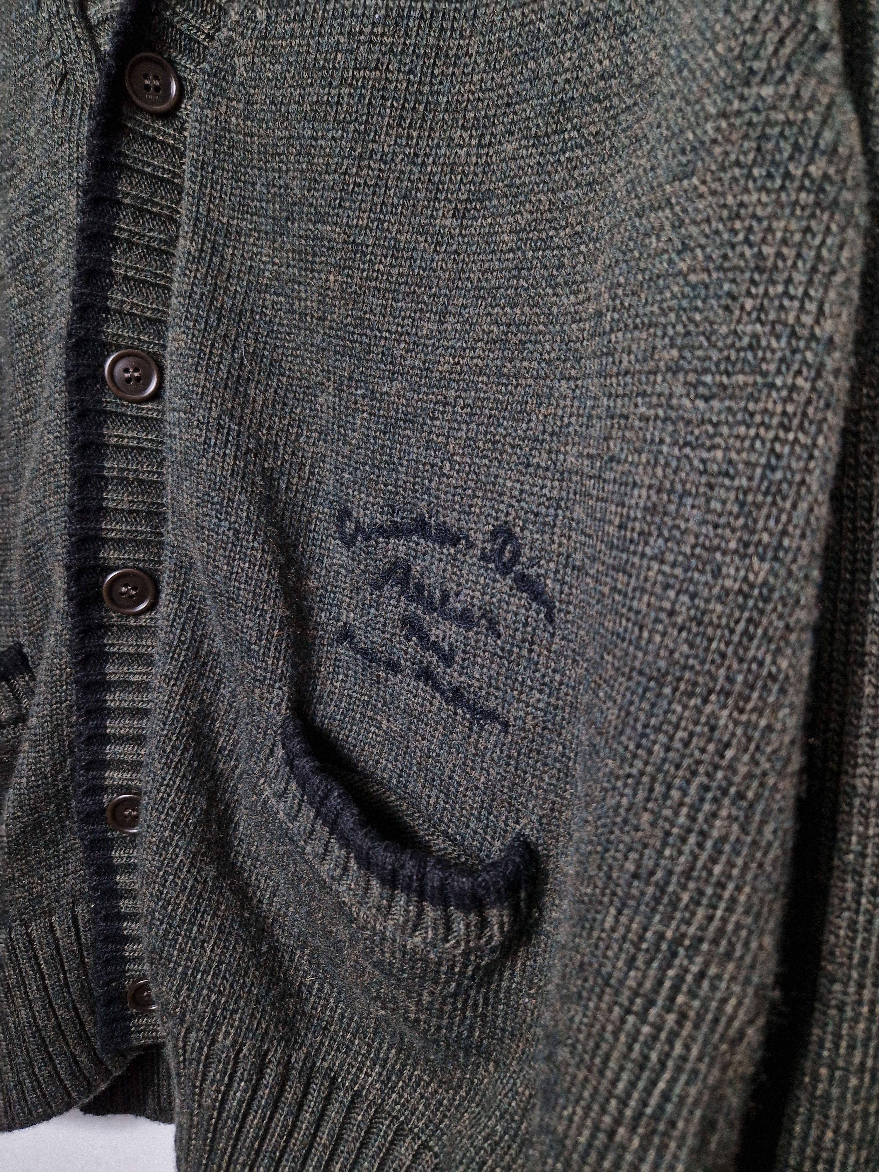 Dior Christian Dior Atelier Cardigan in Khaki Size US M / EU 48-50 / 2 - 3 Thumbnail