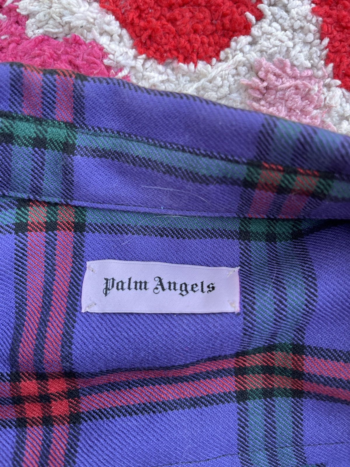 Palm Angels Palm angels purple plaid flannel Size US XXL / EU 58 / 5 - 2 Thumbnail