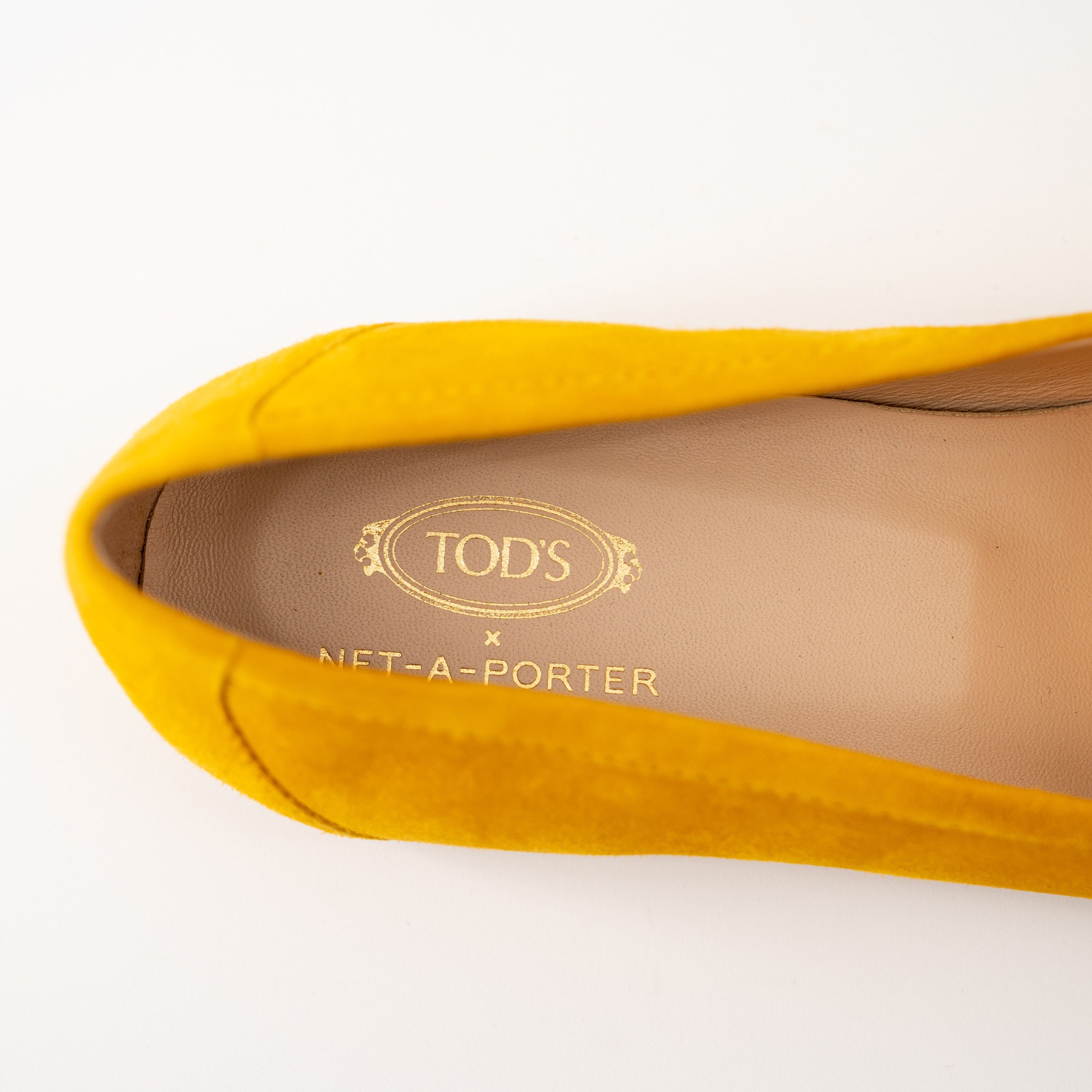 Tod's 40.5 10.5US - Tod's Kate Suede Loafers Yellow Net-a-Porter Size US 10.5 / IT 40.5 - 7 Thumbnail