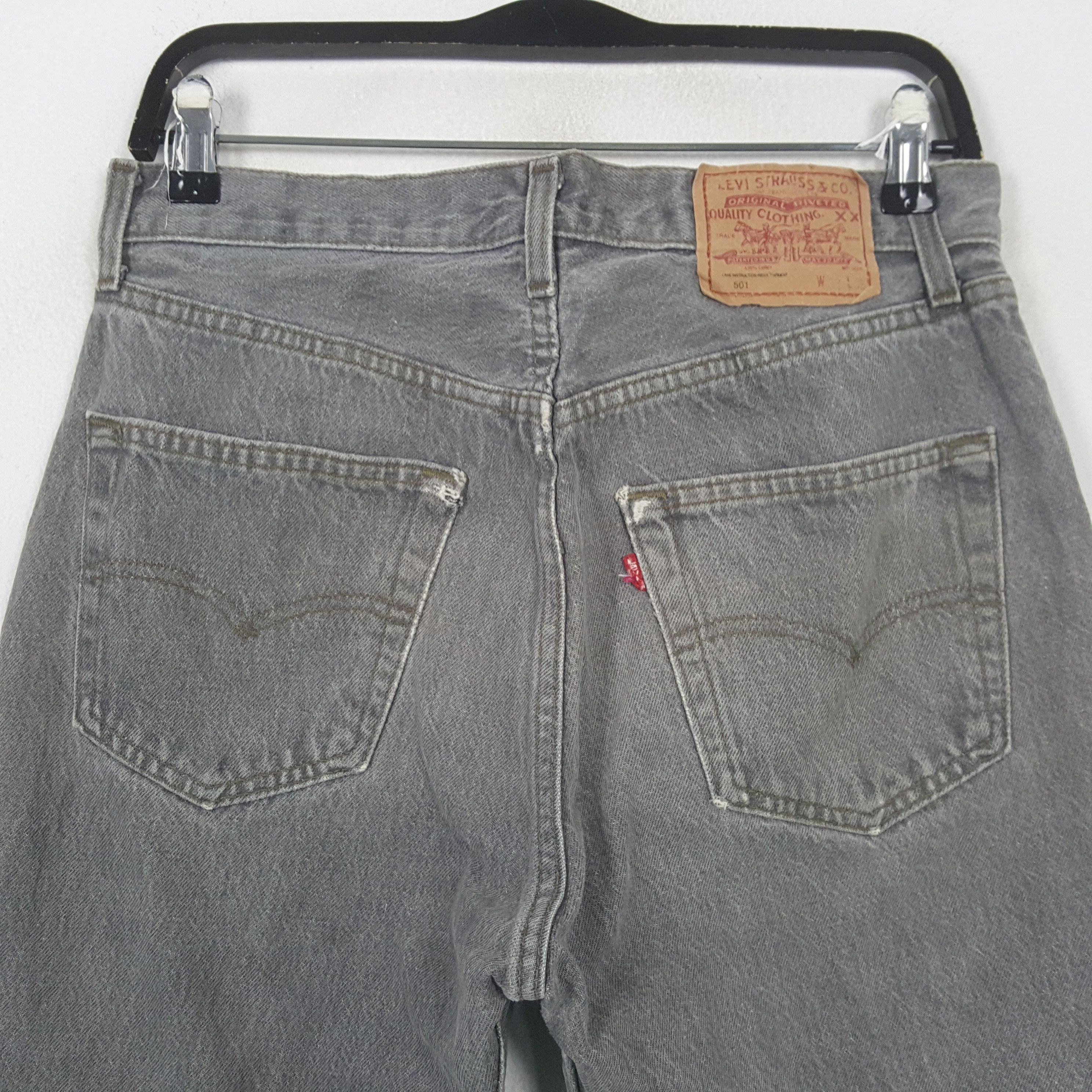 Levi's Levis 501 Made in USA Gray Jeans RR10 Size US 30 / EU 46 - 5 Thumbnail