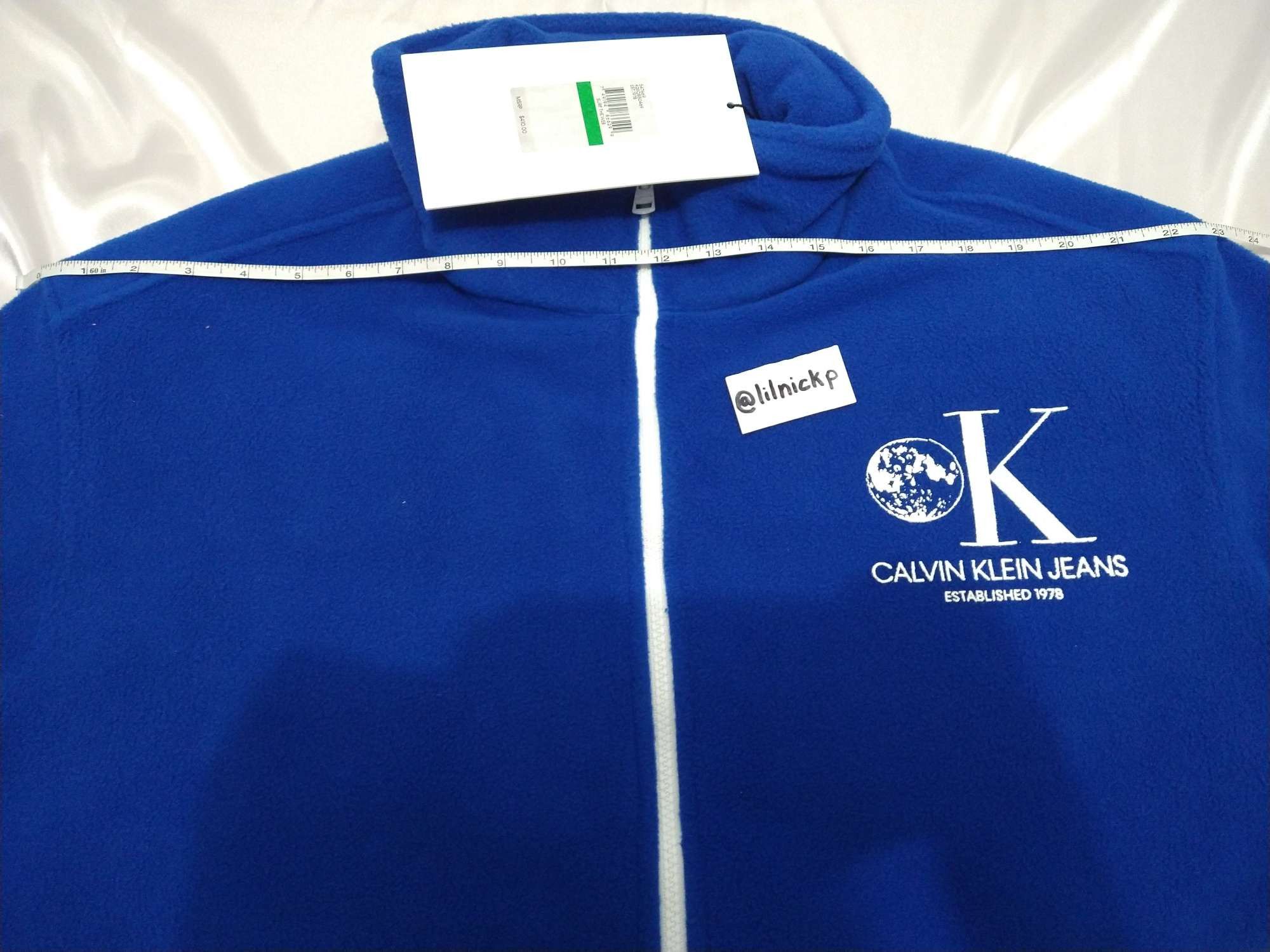 Calvin Klein 205W39NYC EST. 1978 Lunar Ascent OK Logo Fleece Jacket Size US L / EU 52-54 / 3 - 7 Thumbnail