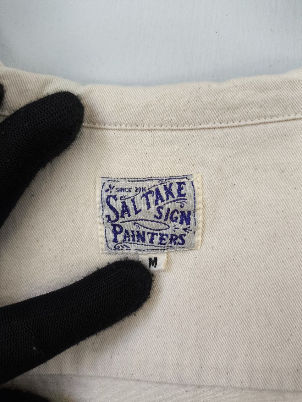 Japanese Brand LIME INC Saltake Sign Painter Embroidery Hooded Shirt Jacket Size US M / EU 48-50 / 2 - 8 Thumbnail