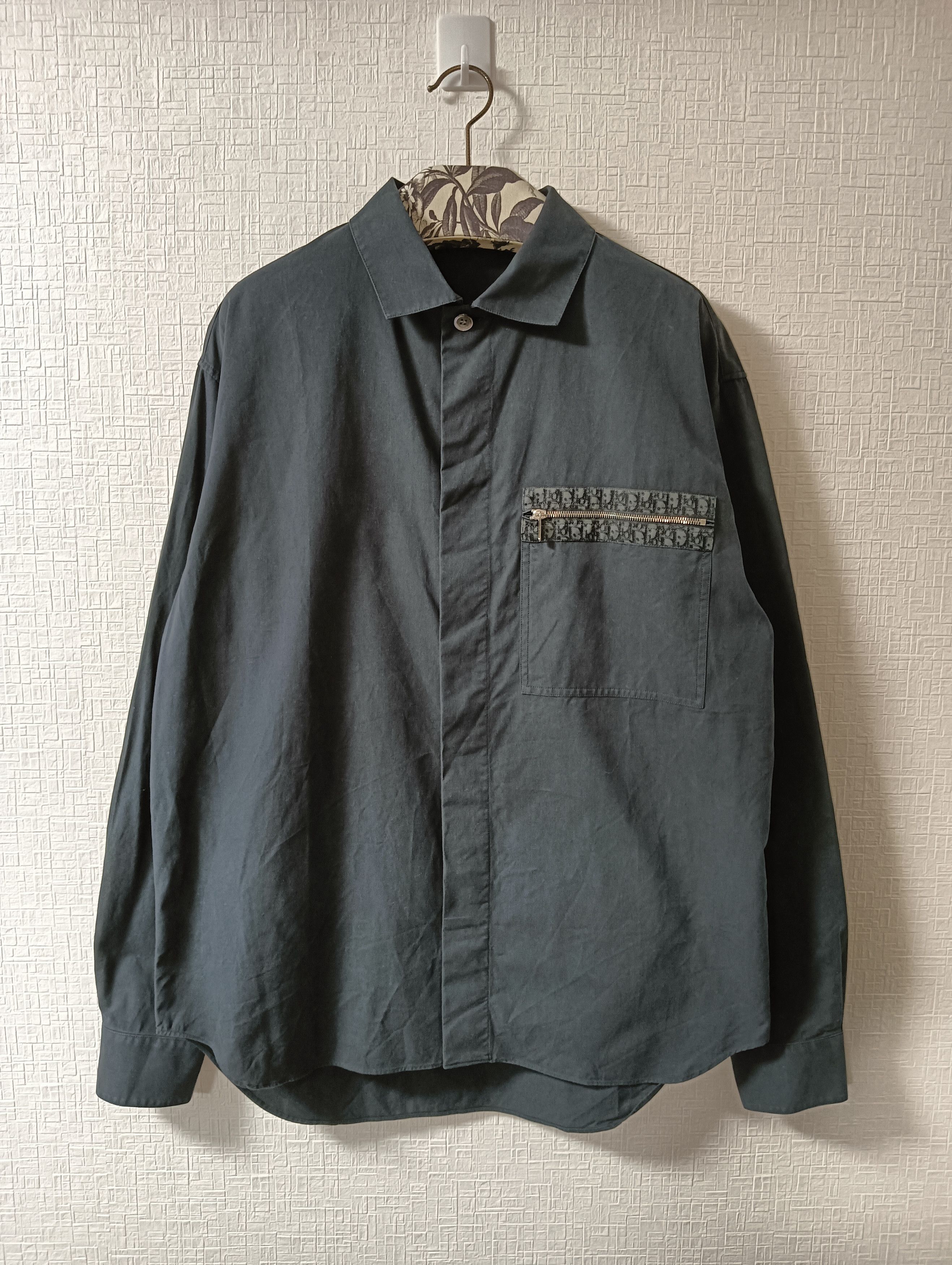 Dior Oblique Button Up Pocket Shirt Size US M / EU 48-50 / 2 - 1 Thumbnail