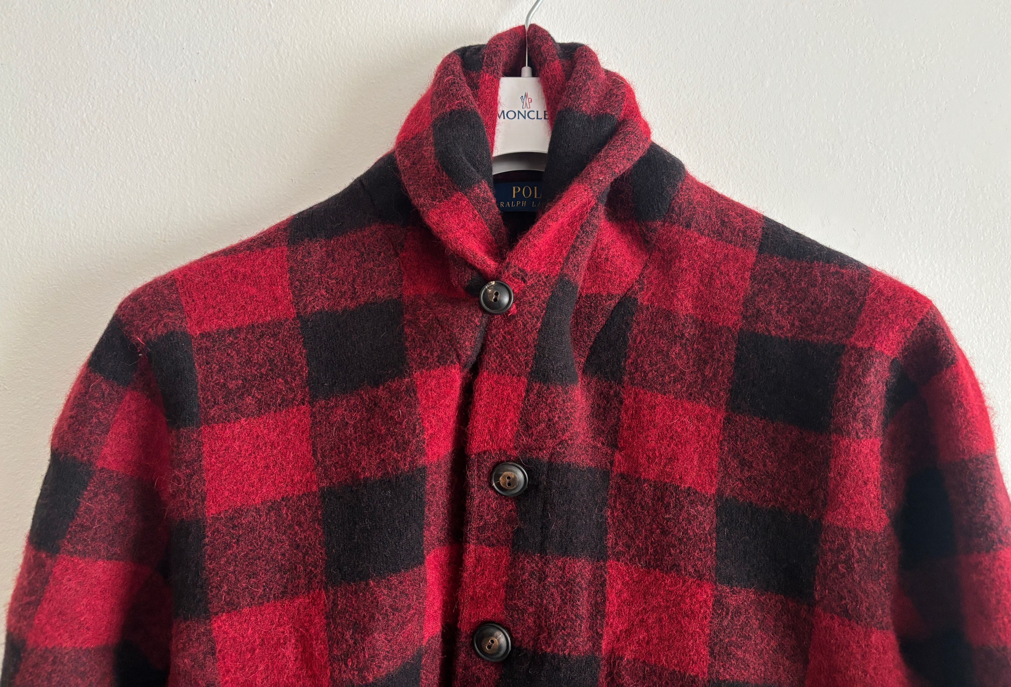 Polo Ralph Lauren $448 Skeet Buffalo Plaid Wool Shawl Collar Cardigan - Medium Size US M / EU 48-50 / 2 - 3 Thumbnail