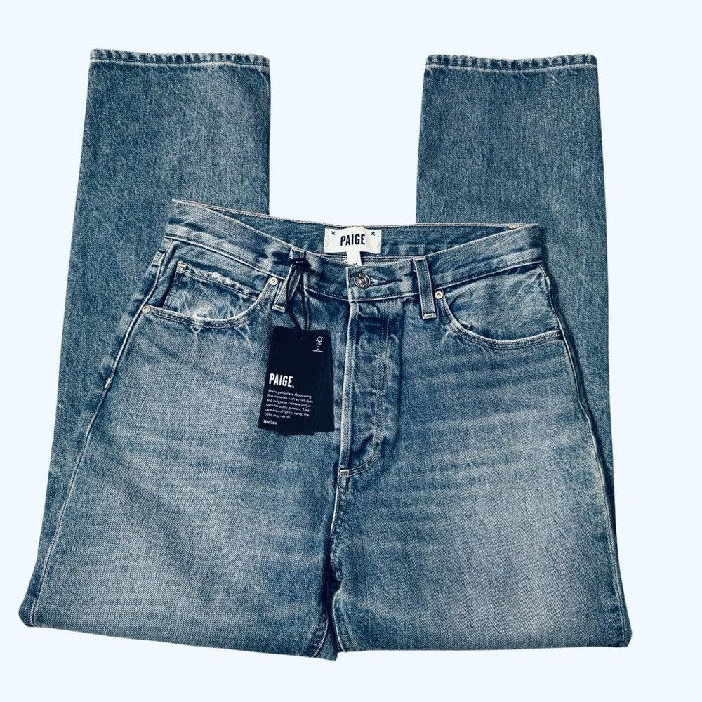 Paige NWT New $249 Paige Billy High Waist Crop Straight Leg Jeans Size 25" / US 0 / IT 36 - 5 Thumbnail