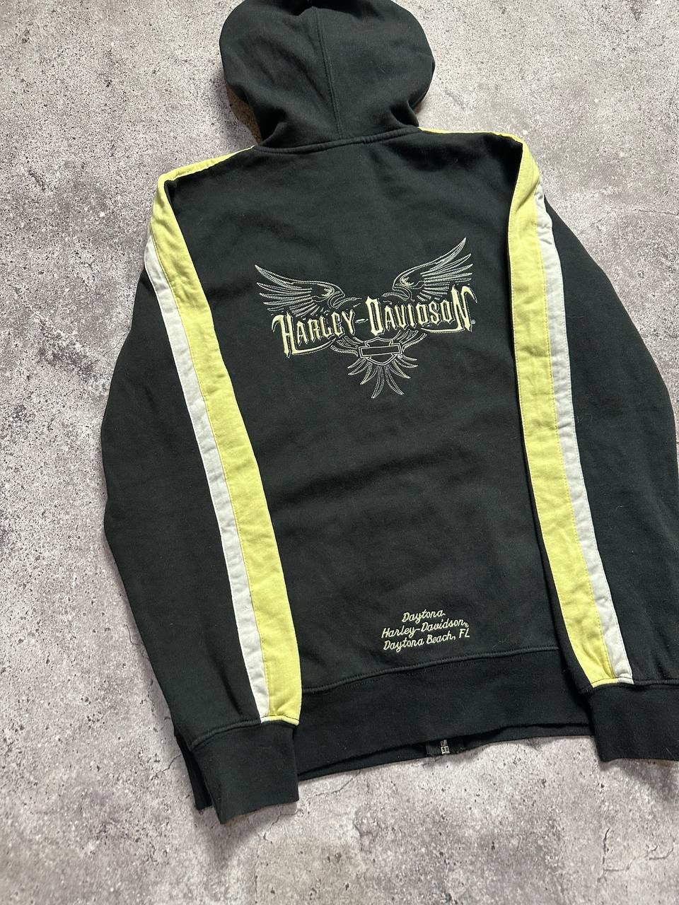 Harley Davidson Vintage Harley Davidson Zip Hoodie Embroidered Logo Size US M / EU 48-50 / 2 - 2 Thumbnail