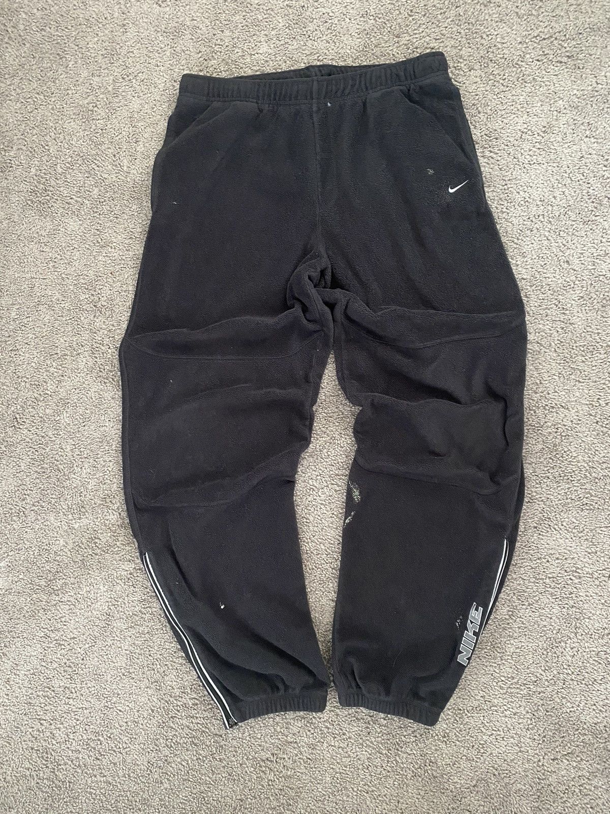 Nike × Vintage Vintage Y2K Baggy Dark Grey Comfy Essential Sweatpants! Size 34 - 2 Thumbnail