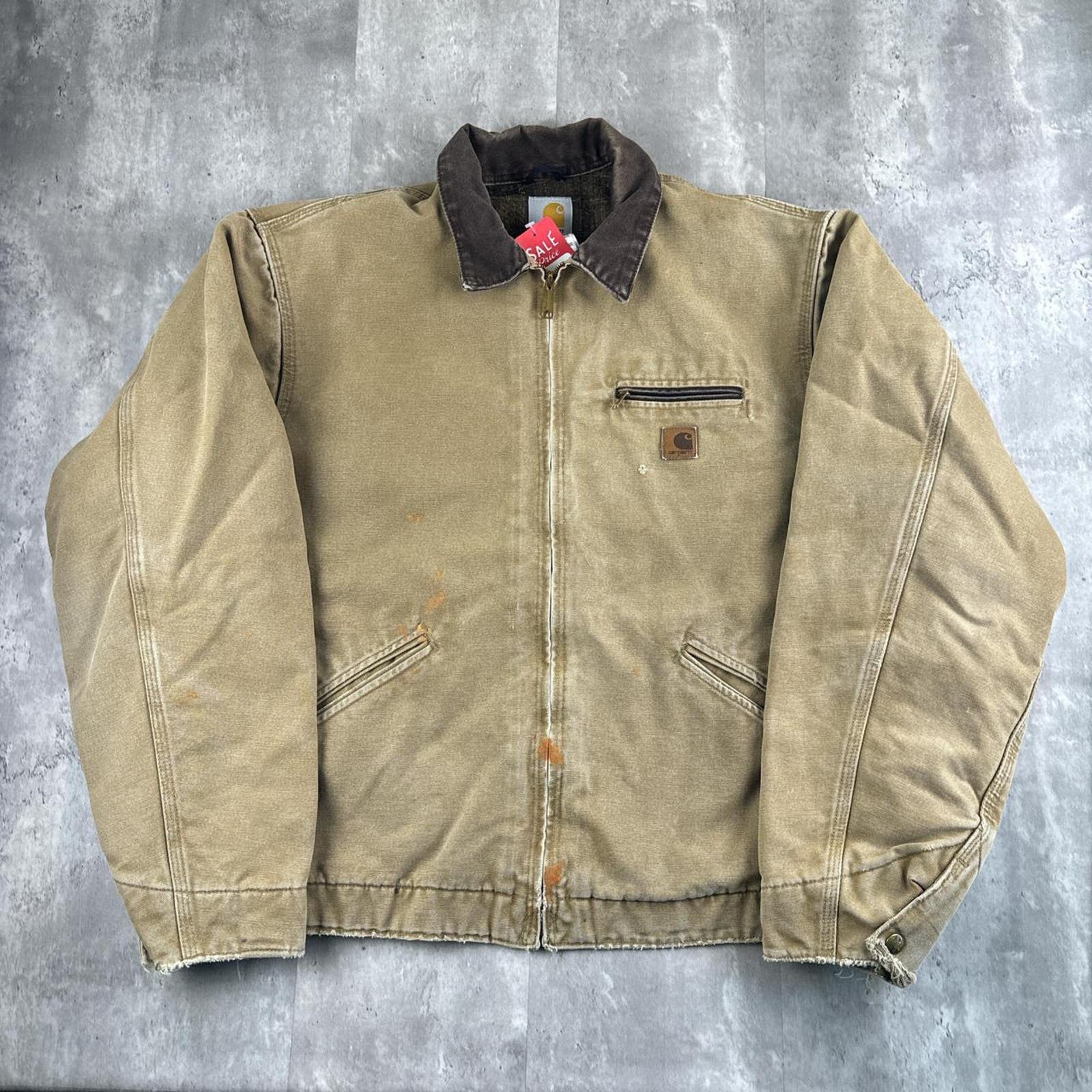 image of Vintage Y2K Carhartt Detroit Tan, Men's (Size XL)