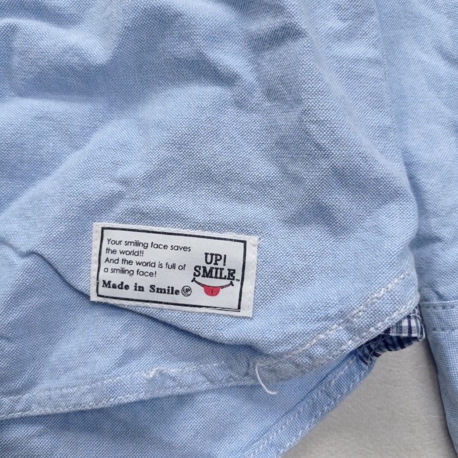 Japanese Brand Up! Smile Japan patchwork oxford casual shirt Size US L / EU 52-54 / 3 - 5 Thumbnail