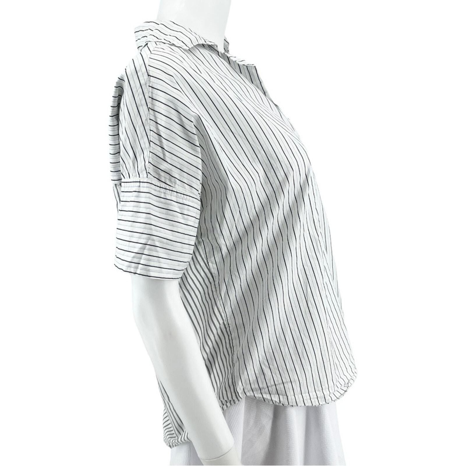 Madewell Madewell XS Blouse Button Down Back Striped Black & White Size XS / US 0-2 / IT 36-38 - 4 Thumbnail