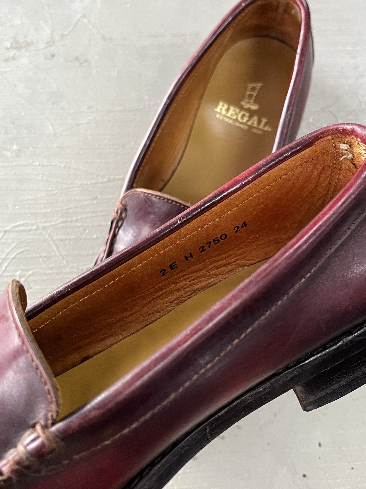REGAL Regal The Row Style Wine Burgundy Penny Loafers Size US 6.5 / EU 39-40 - 13 Thumbnail