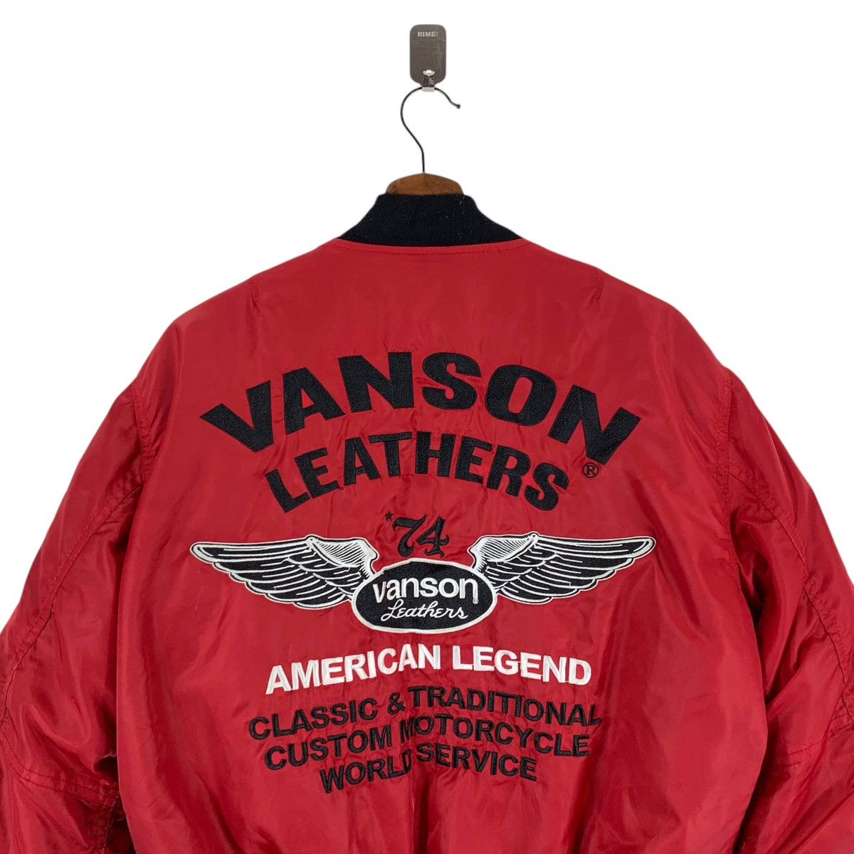 Vanson Leathers VINTAGE VANSON LEATHER BOMBER BIKERS JACKET Size US M / EU 48-50 / 2 - 9 Thumbnail