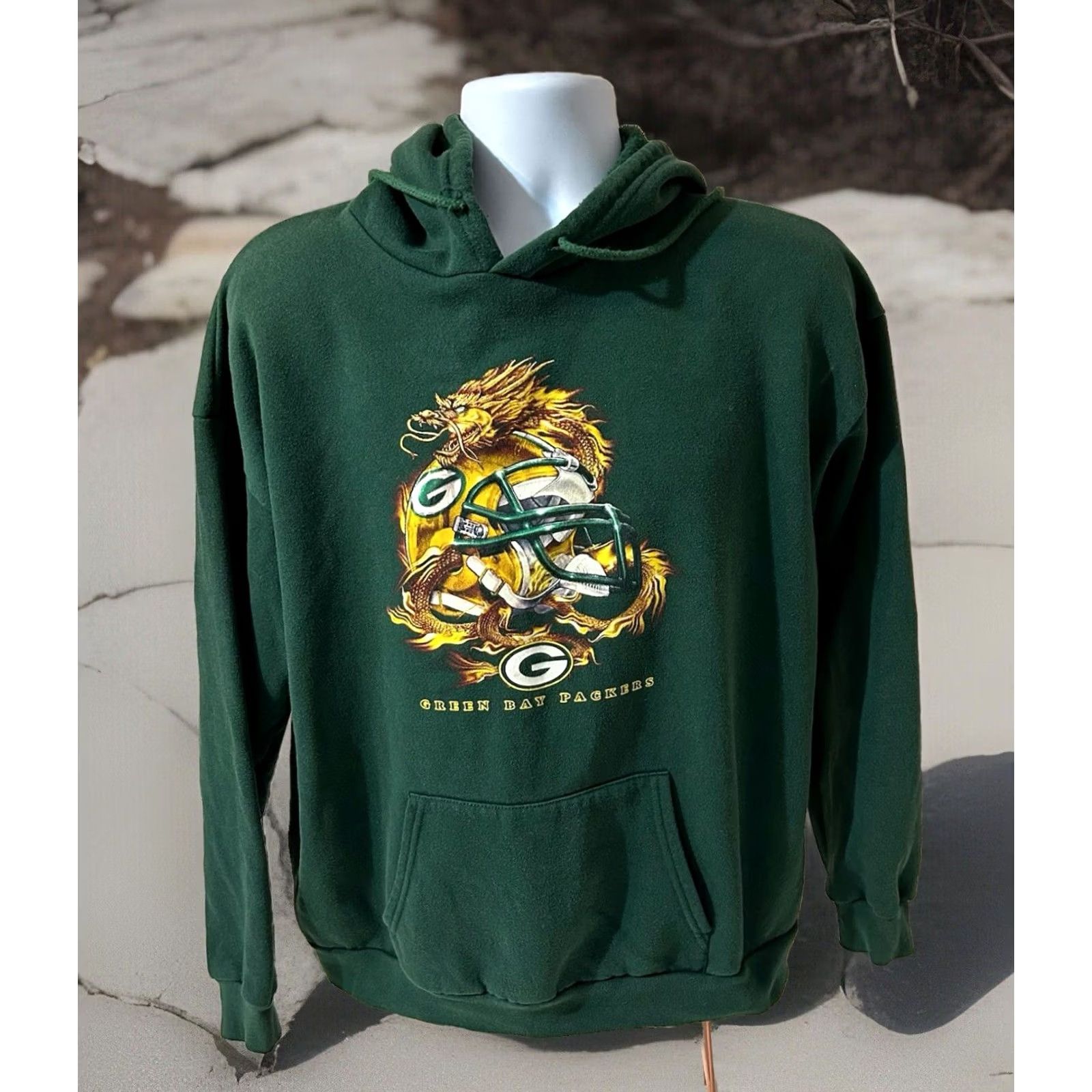 NFL Vintage Green Bay Packers Sweatshirt Hoodie Pullover Men Large NFL Tag Size US L / EU 52-54 / 3 - 3 Thumbnail