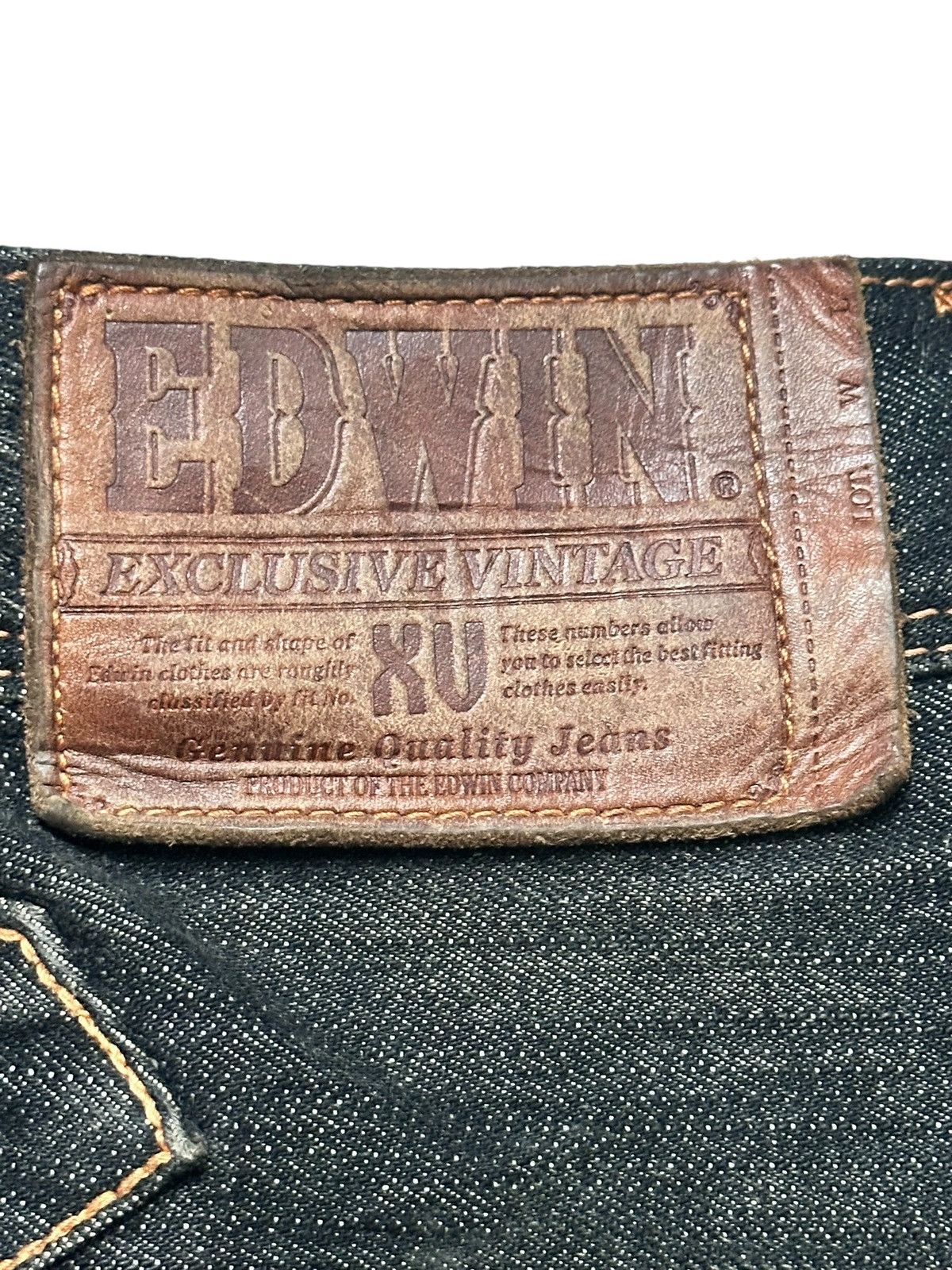 Edwin Edwin Exclusive Vintage Straight Leg Buckleback With Faded Size US 39 - 9 Thumbnail