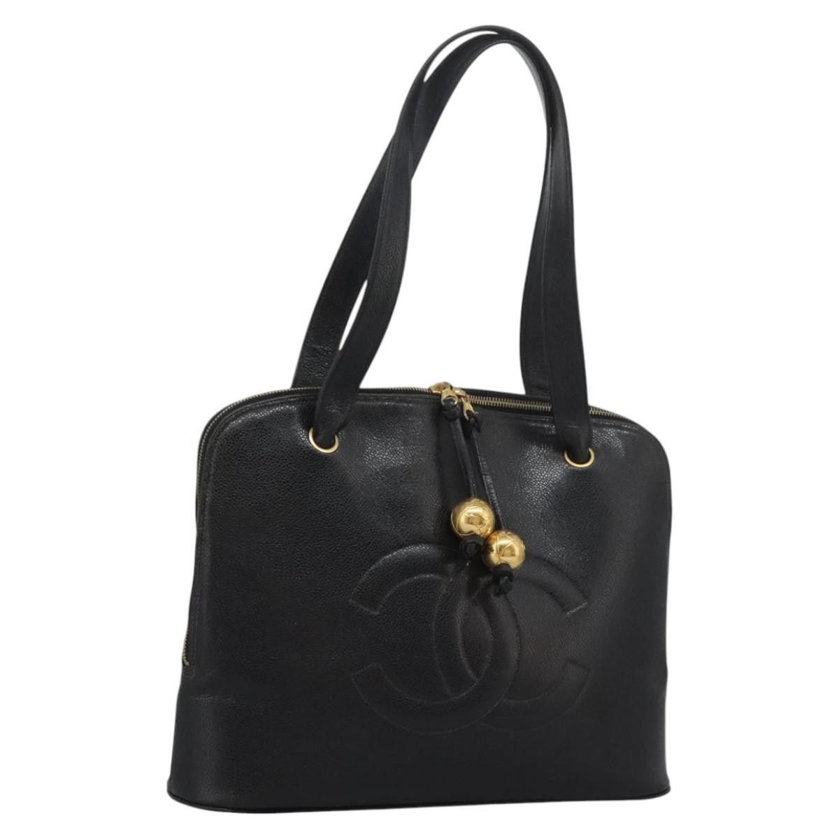 Chanel Vintage CC Dome Bag Leather
