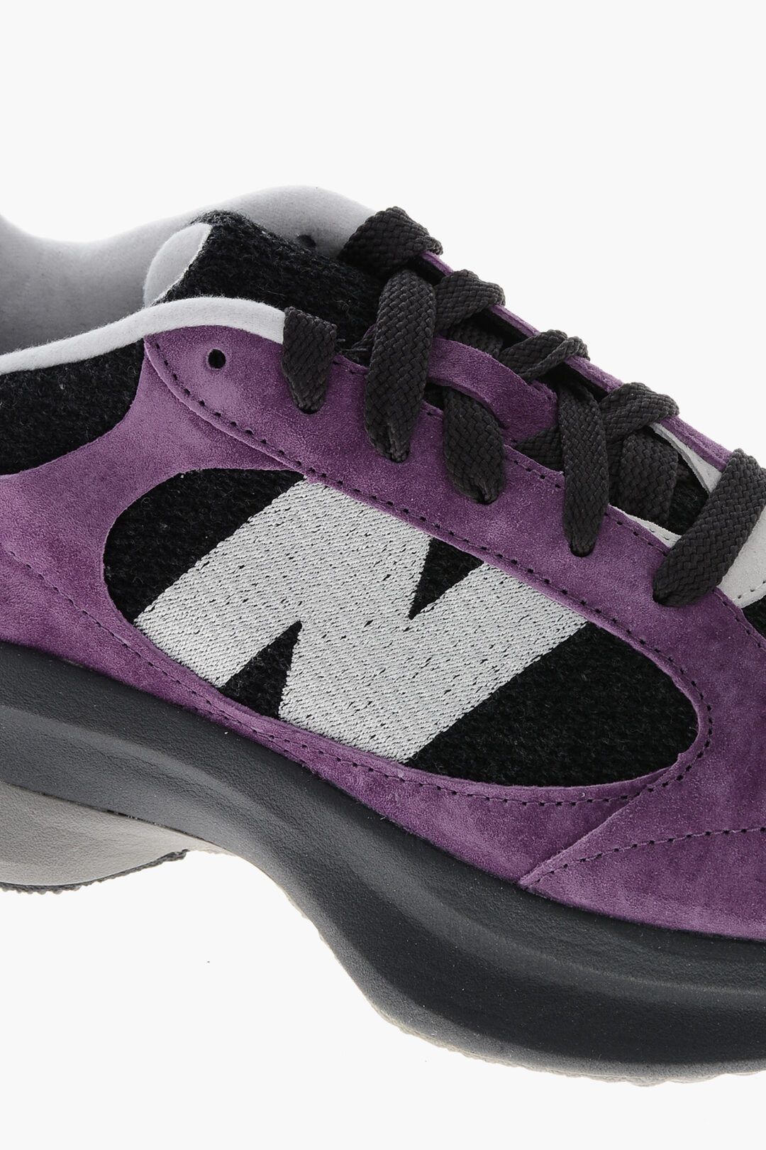 New Balance og1mm1125 Two-Tone Suede Low-Top Sneakers in Black/Purple Size US 10.5 / EU 43-44 - 4 Thumbnail