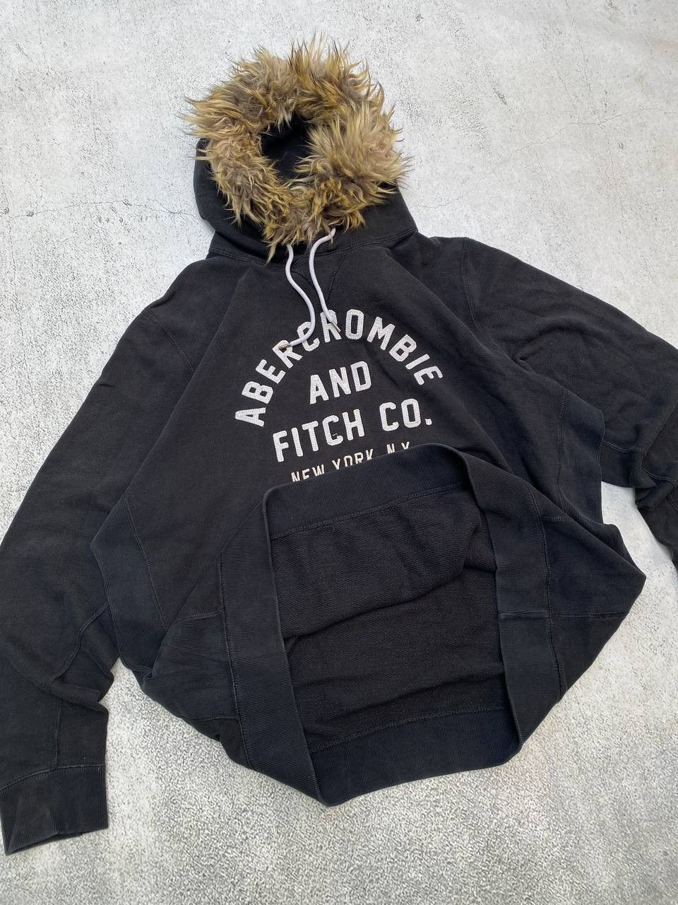 If Six Was Nine Abercrombie Y2K Fur Fuzzy LGB Style Mohair Faded Hoodie Size US XXL / EU 58 / 5 - 10 Thumbnail