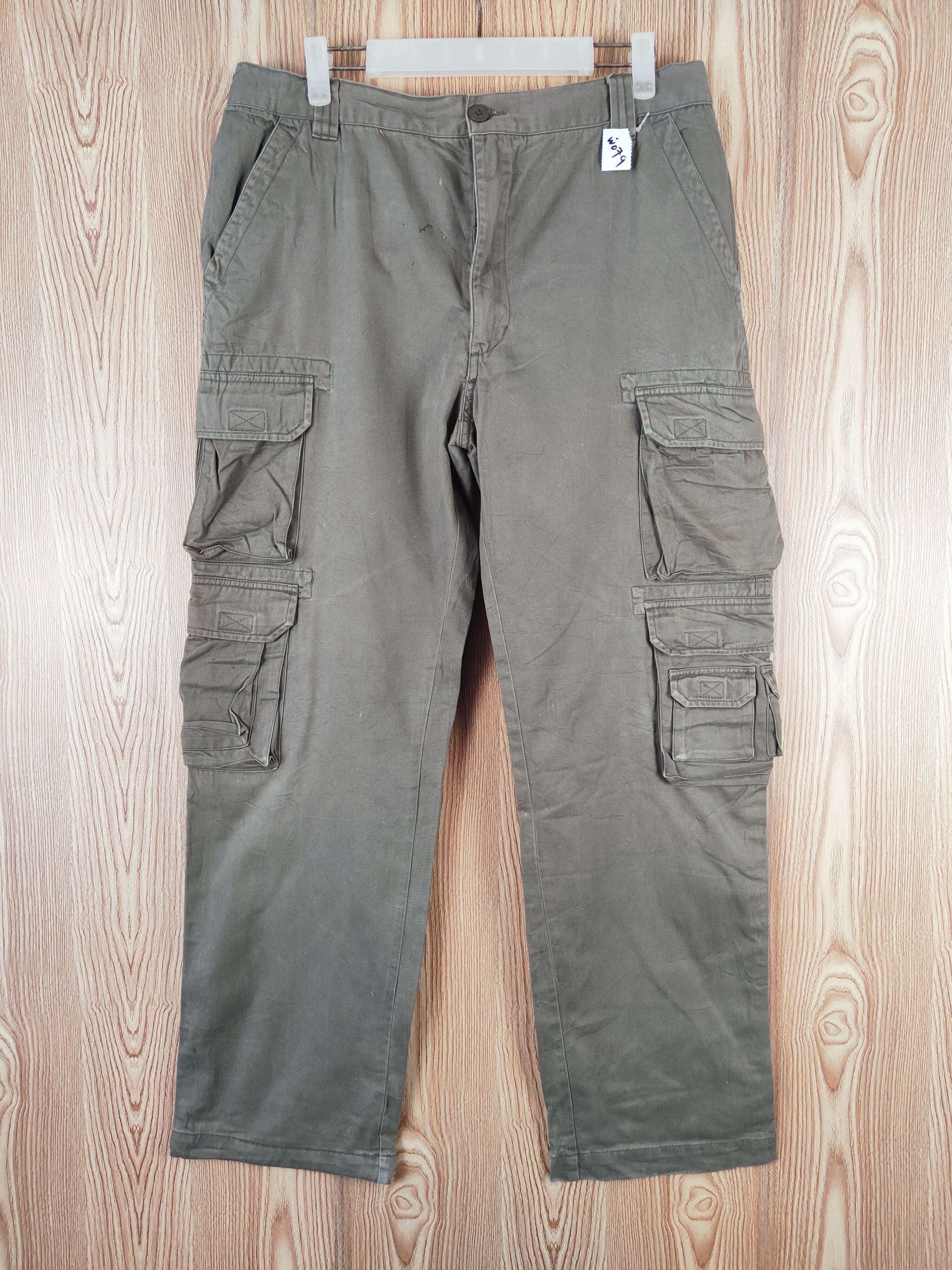 Japanese Brand Japan utility Olive Multipocket Tactical Cargo Pants #W079 Size US 33 - 1 Thumbnail