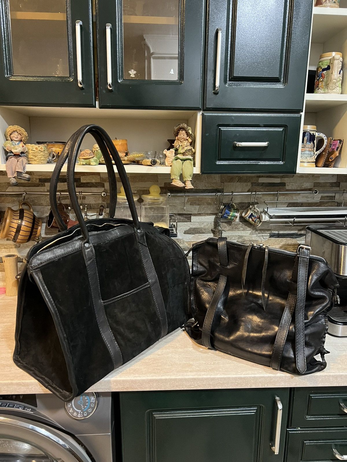 Handmade Archive Cowhide Avant Garde Suede Travel Bag Size ONE SIZE - 9 Thumbnail