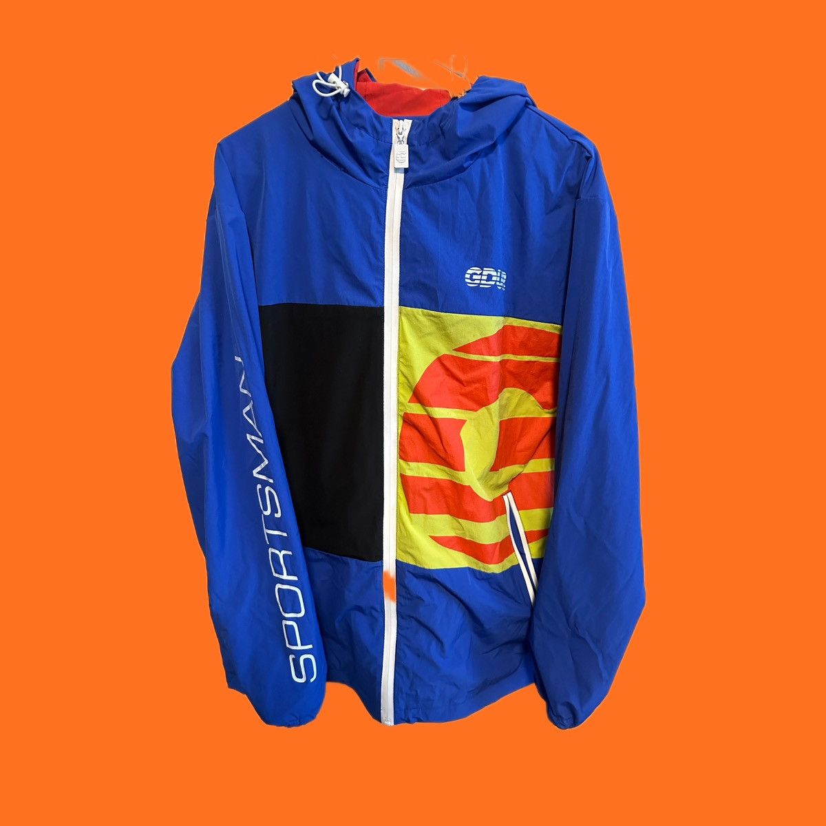 Other Geedup co blue and yellow orange windbreaker **RARE** Size US L / EU 52-54 / 3 - 1 Thumbnail