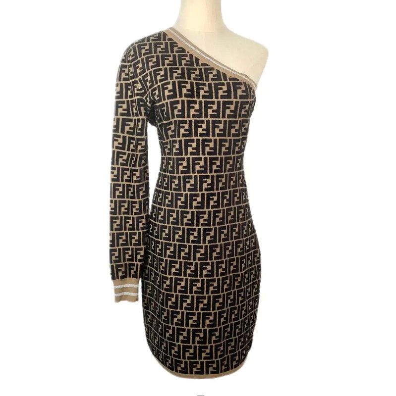 Fendi Fendi Color Block Cotton Dress Size M 0089 Size M / US 6-8 / IT 42-44 - 1 Thumbnail