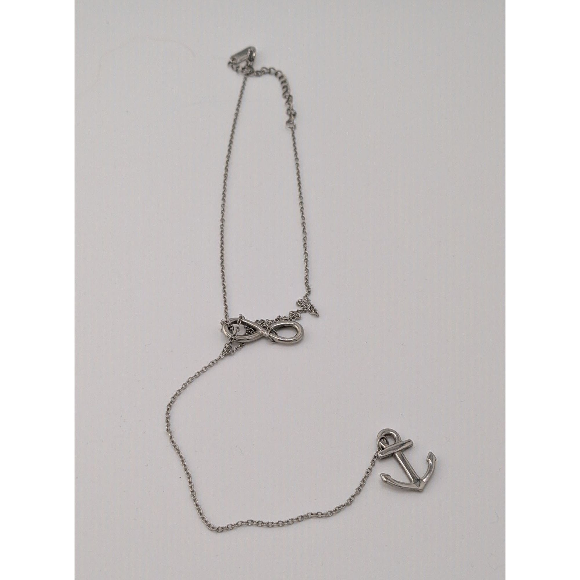 Other Nautical Infinity Anchor Lariat Silver Tone Necklace Size ONE SIZE - 2 Thumbnail