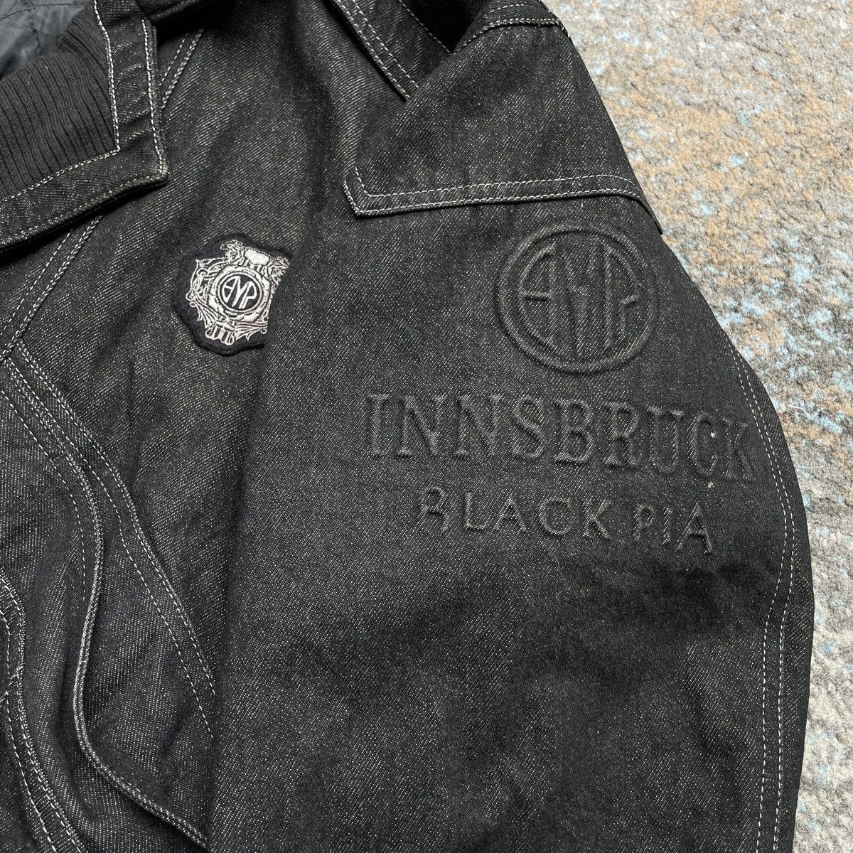 Japanese Brand Vintage Black Pia denim jacket stone black Size US L / EU 52-54 / 3 - 6 Thumbnail