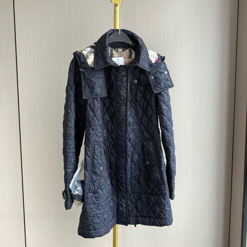 Burberry Burberry Women's Navy Cotton Padded Jacket Size S / US 4 / IT 40 - 1 Thumbnail