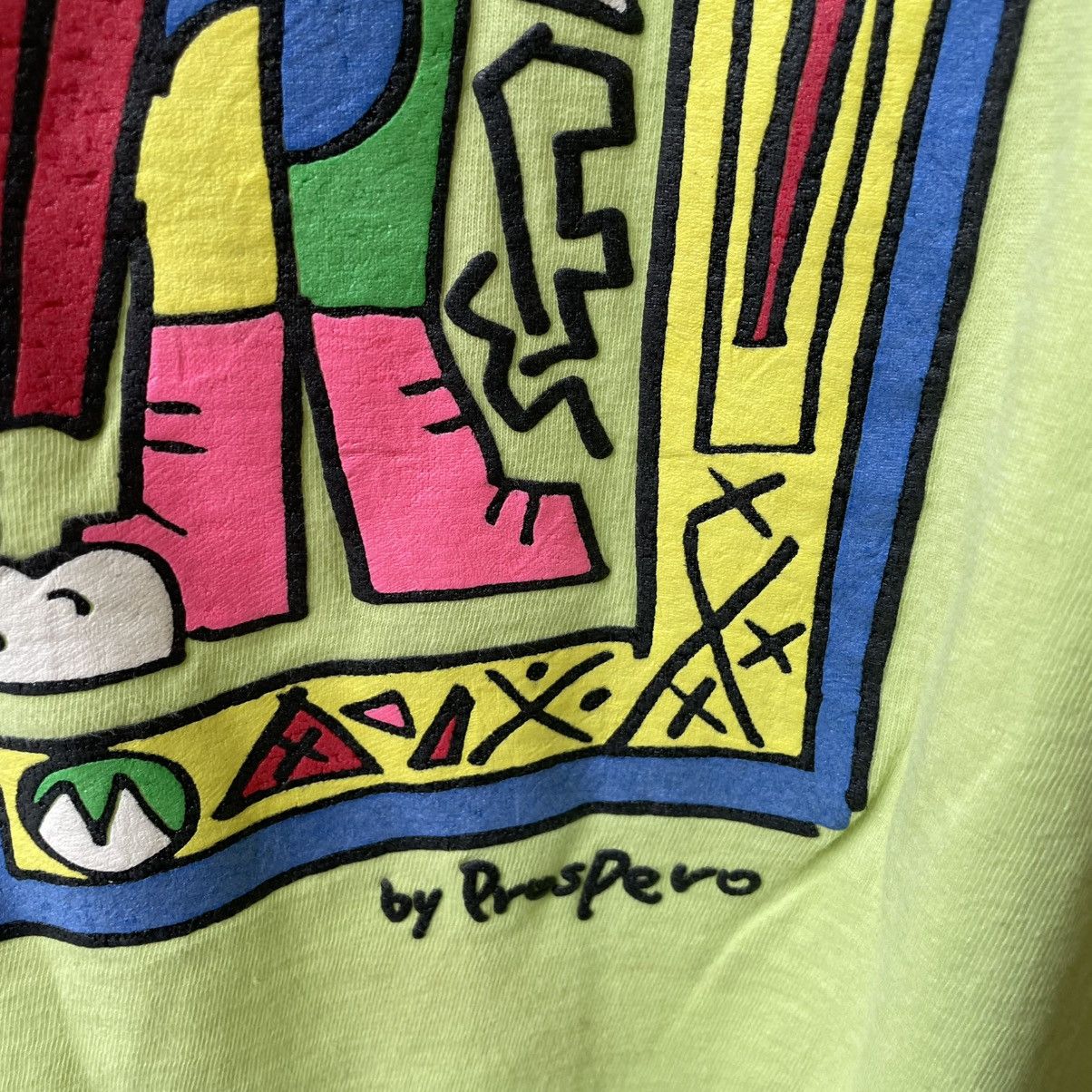 Art Comes First 🔥Vintage 90s Jiro By Prospero Multicolour Nice Pop Art Tee Size US M / EU 48-50 / 2 - 5 Thumbnail