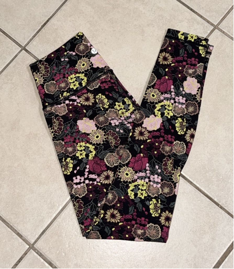 Lululemon LULULEMON WUNDER UNDER LEGGING 28”FLUOROLACE MULTI SIZE 4 Size 27" / US 4 / IT 40 - 8 Thumbnail